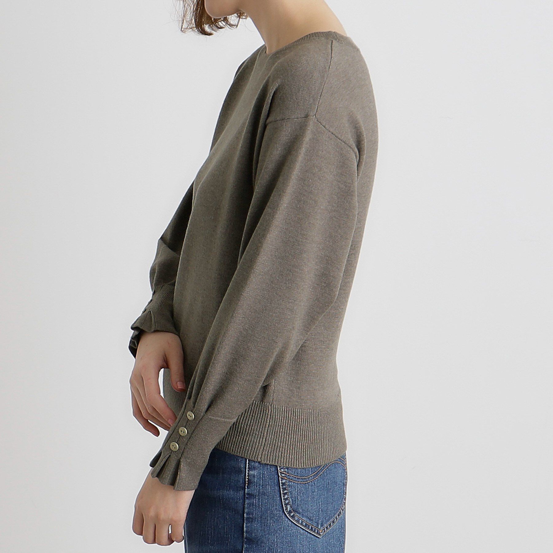 grove「タックスリーブニット」|ニット・セーター|