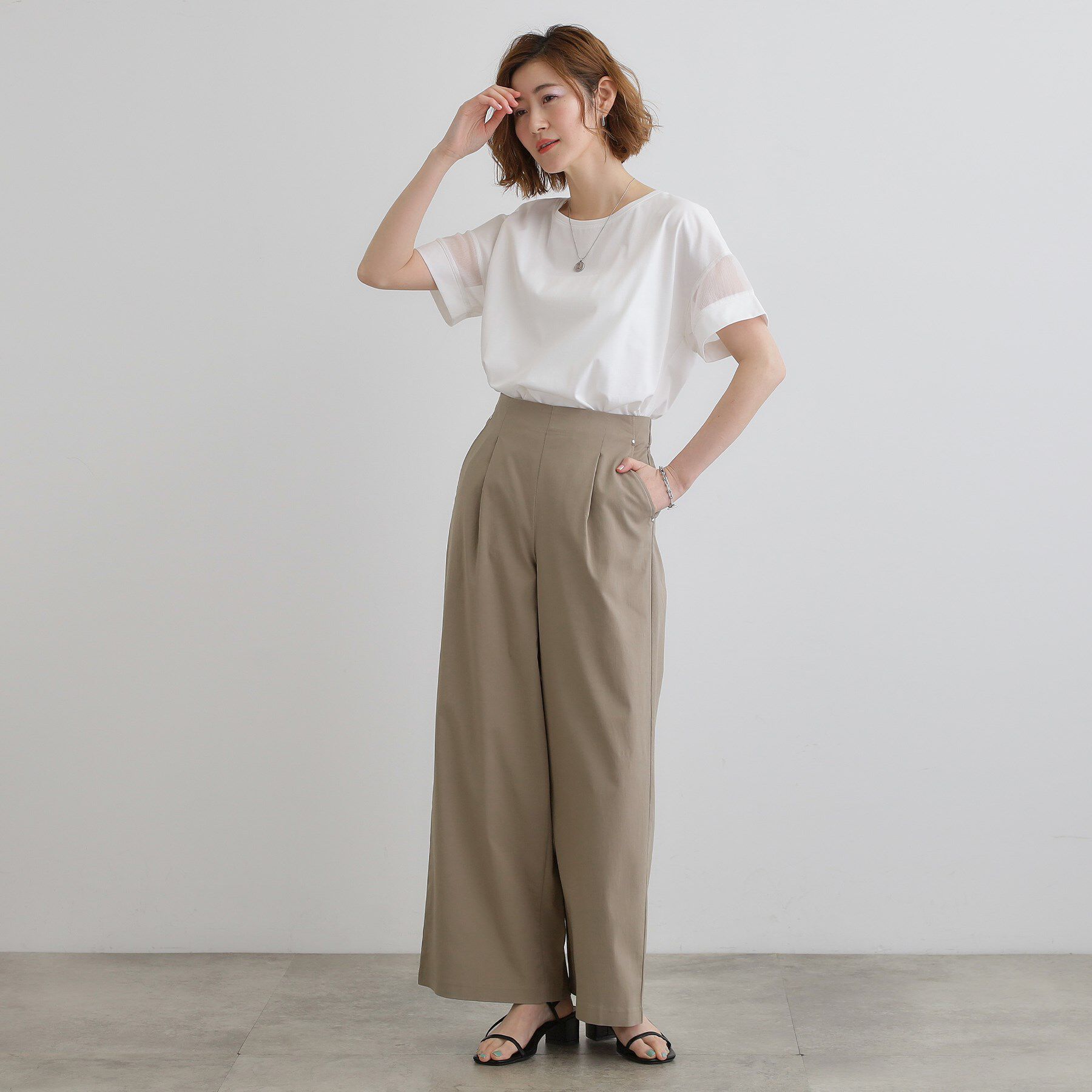 grove「【UVカット・接触冷感】シアードッキングTシャツ」|Tシャツ・カットソー|