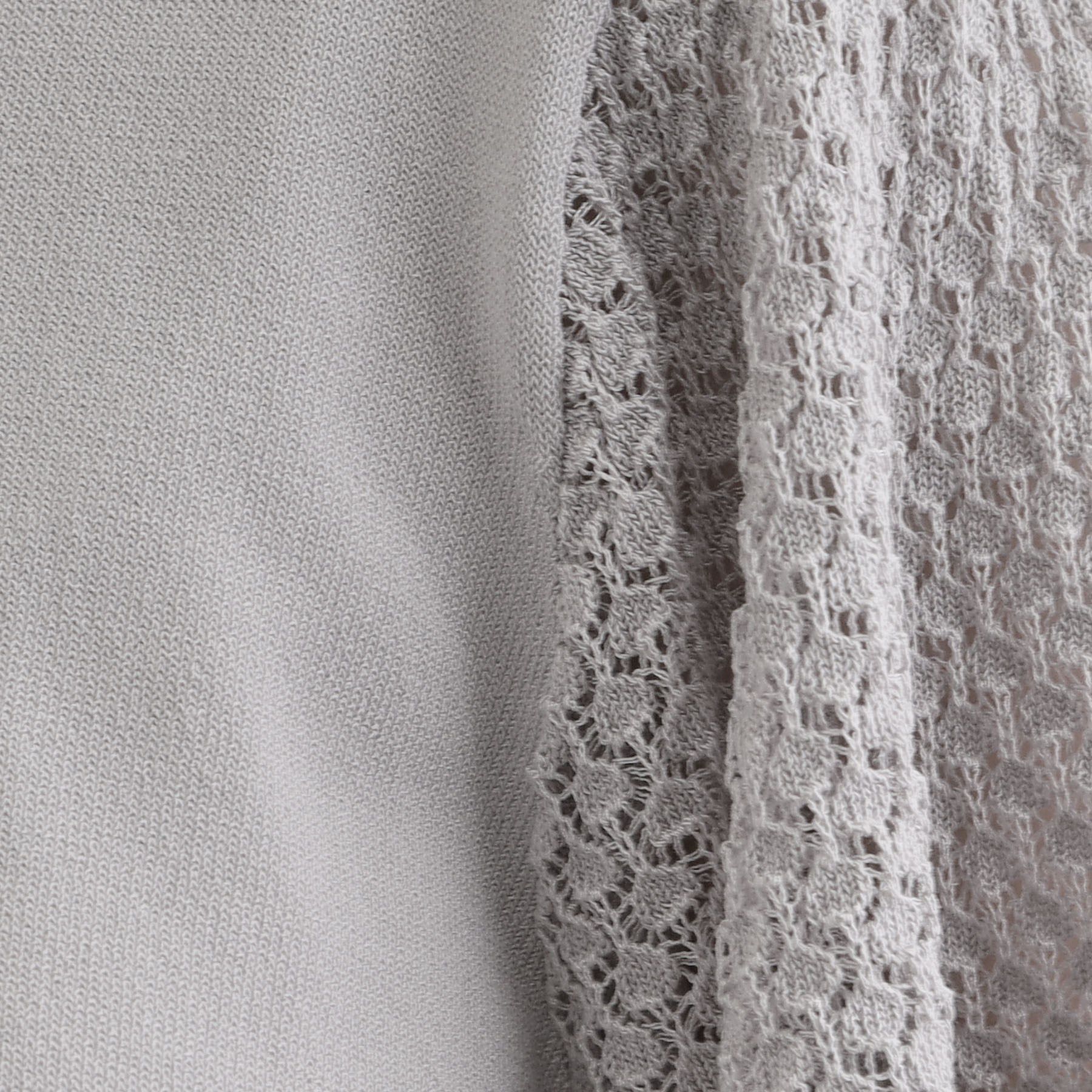 grove「袖透かし編みフレアースリーブニット」|ニット・セーター|