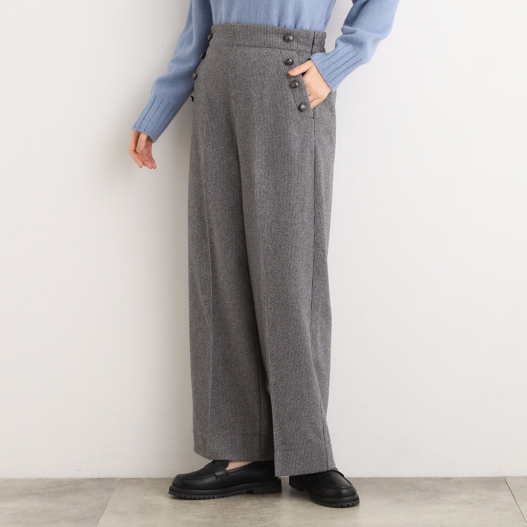 grove「【洗える/あったか】美シルエットなマリンワイドパンツ」|その他|