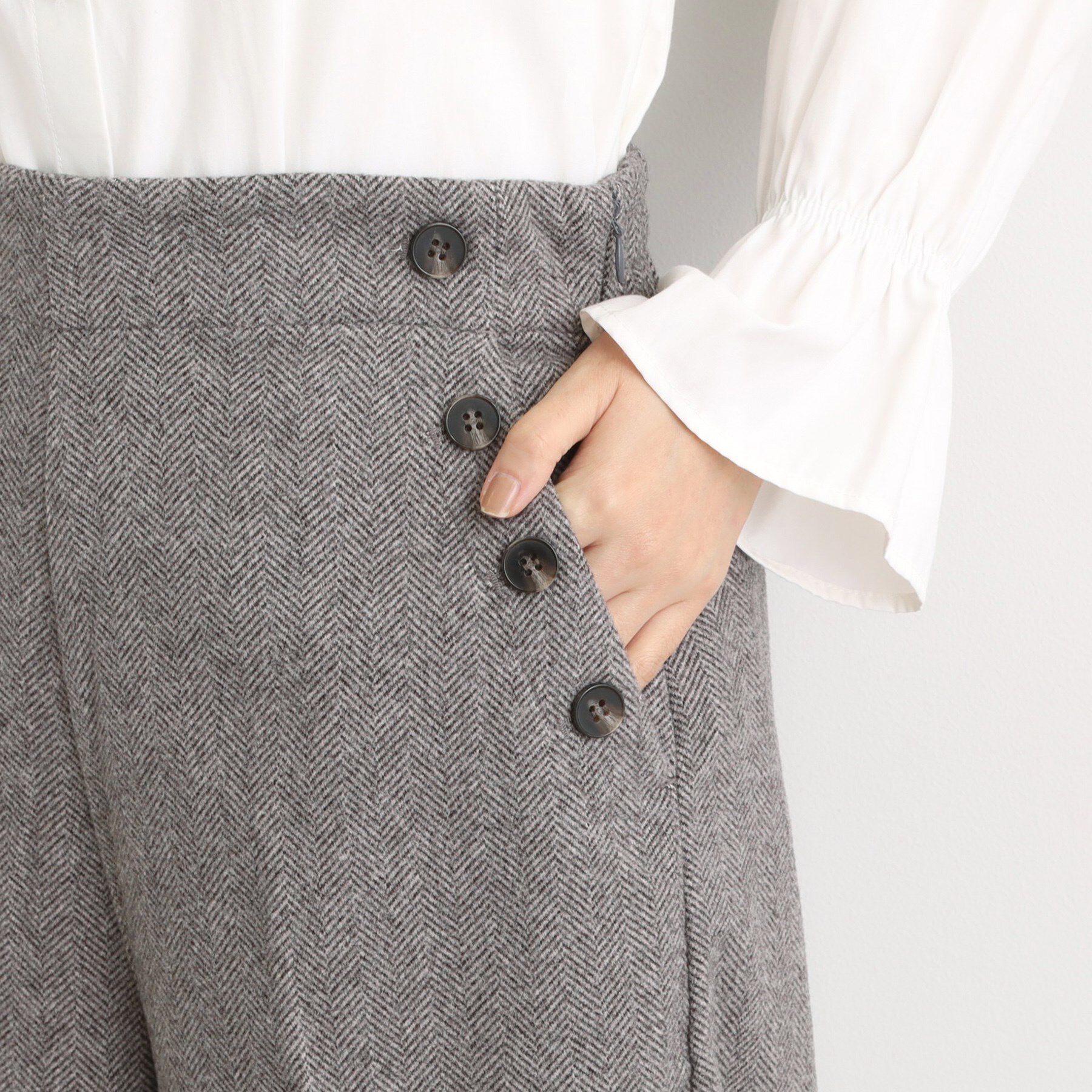 grove「【洗える/あったか】美シルエットなマリンワイドパンツ」|その他|