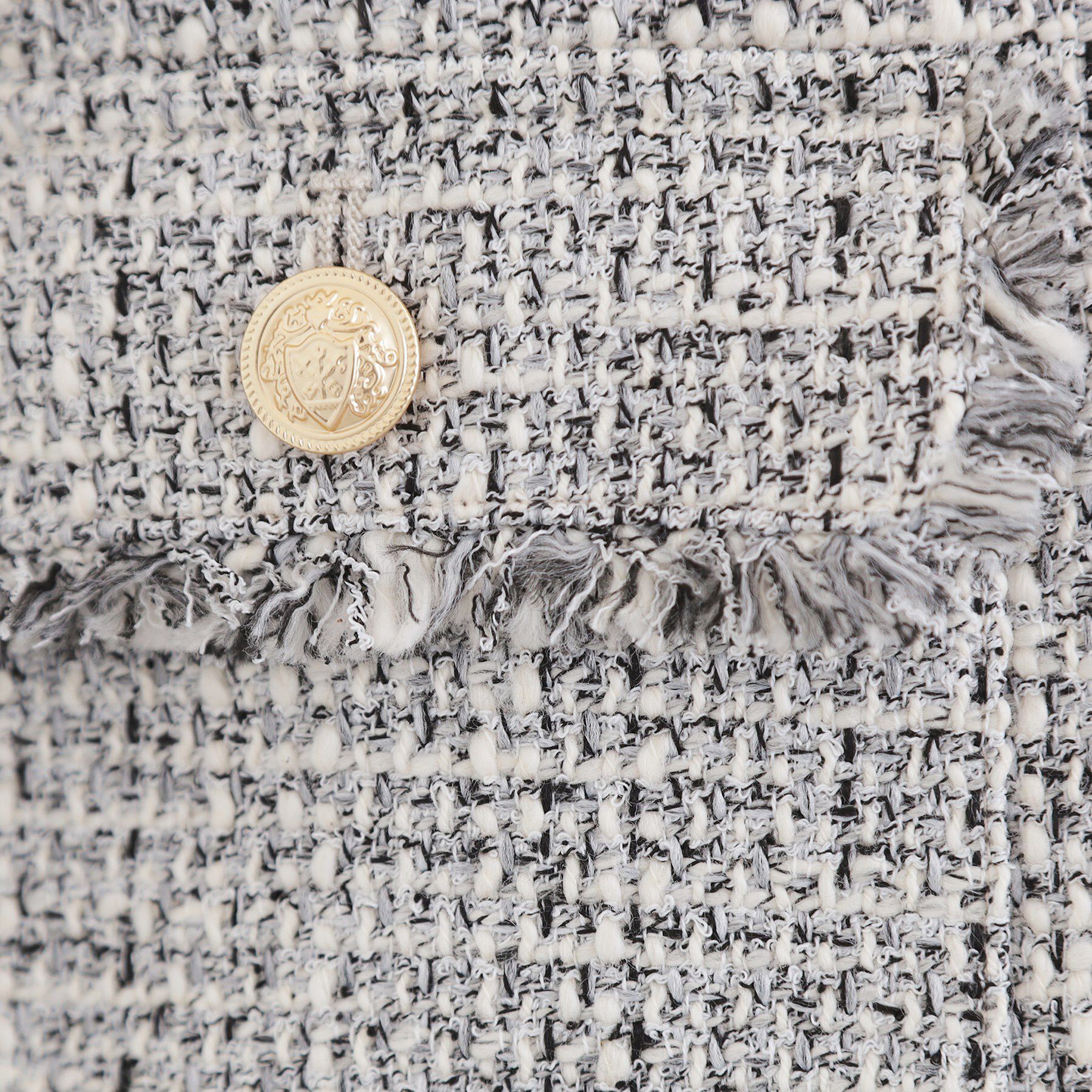 grove「【ハレの日・通勤】着回しできる上品ツイードジャケット」|ノーカラージャケット|