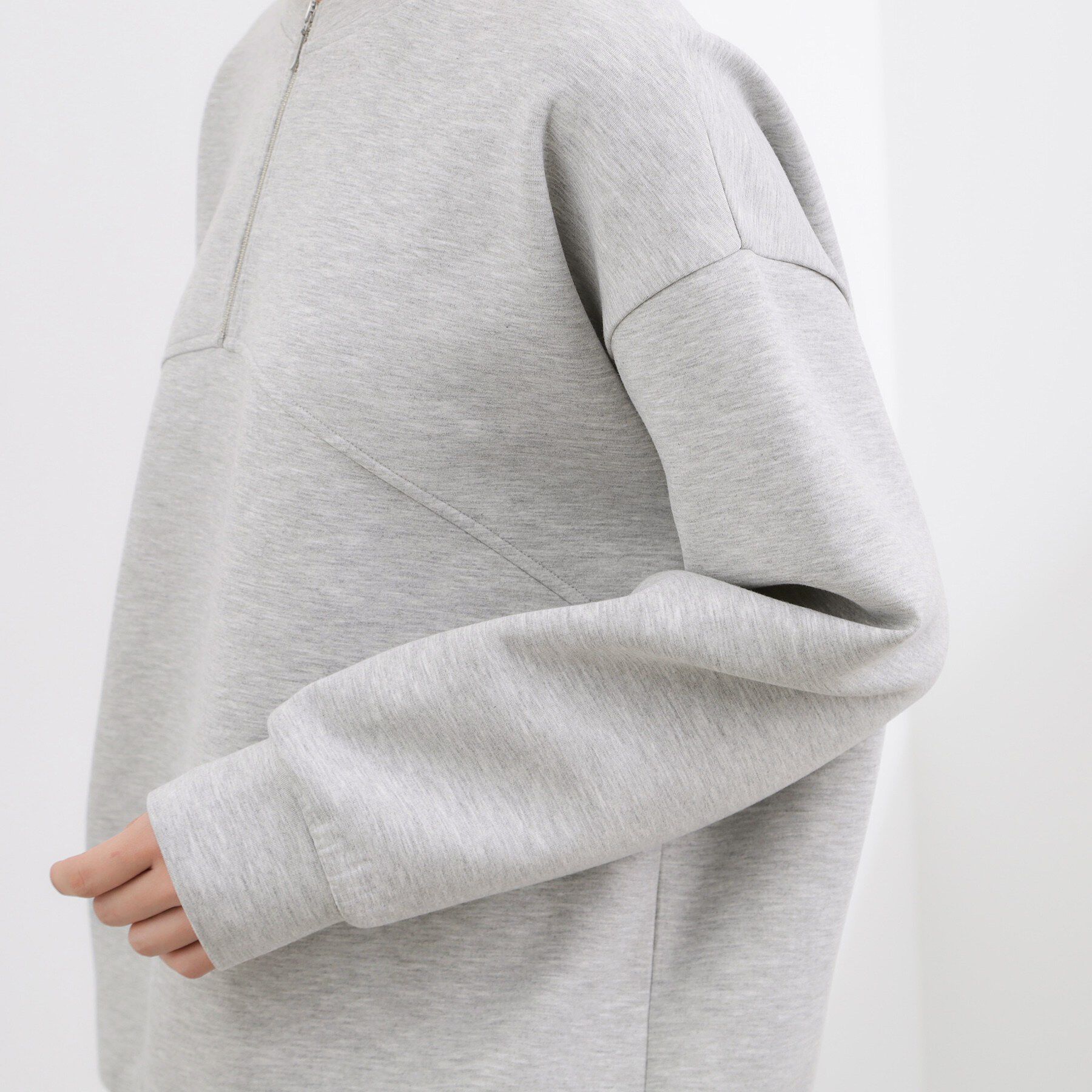 grove「2WAYハーフジップスウェット」|パーカー|