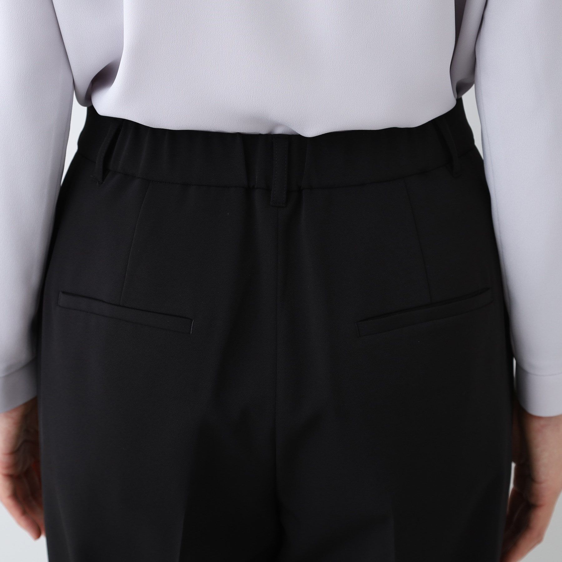 INDIVI「【洗える／UVケア／スーツ】ストレッチワイドパンツ」|スーツ|