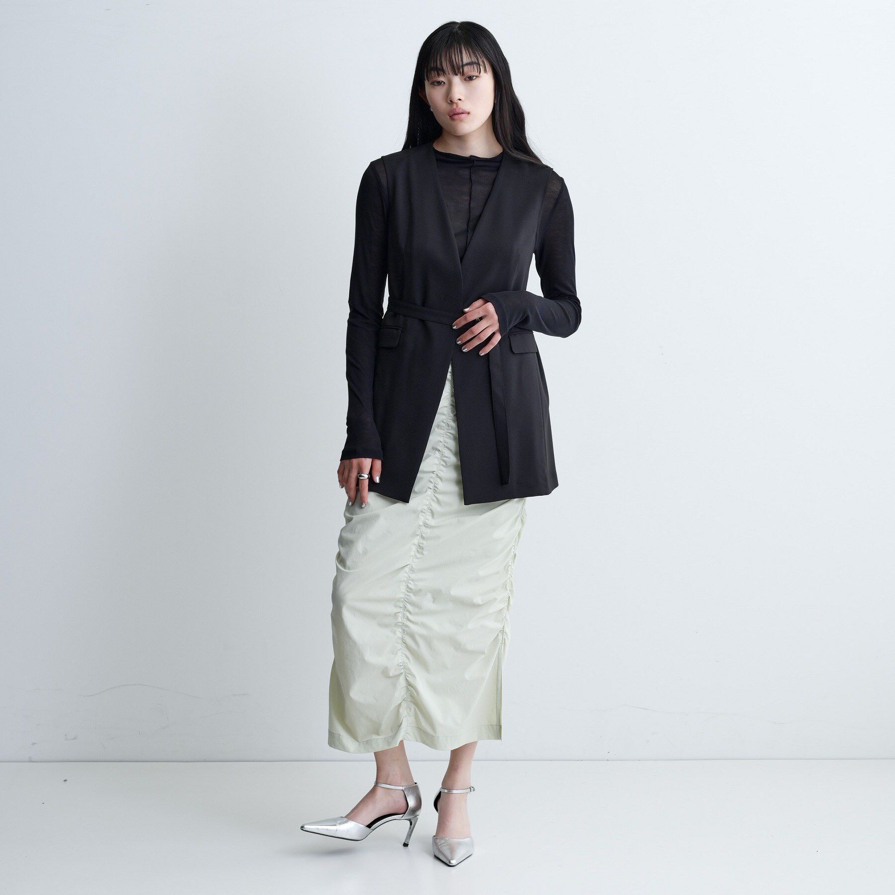 GALLEST「【セットアップ可】ナローベルテッドジレ【カセット服/オケージョン/通勤】」|ベスト・ジレ|