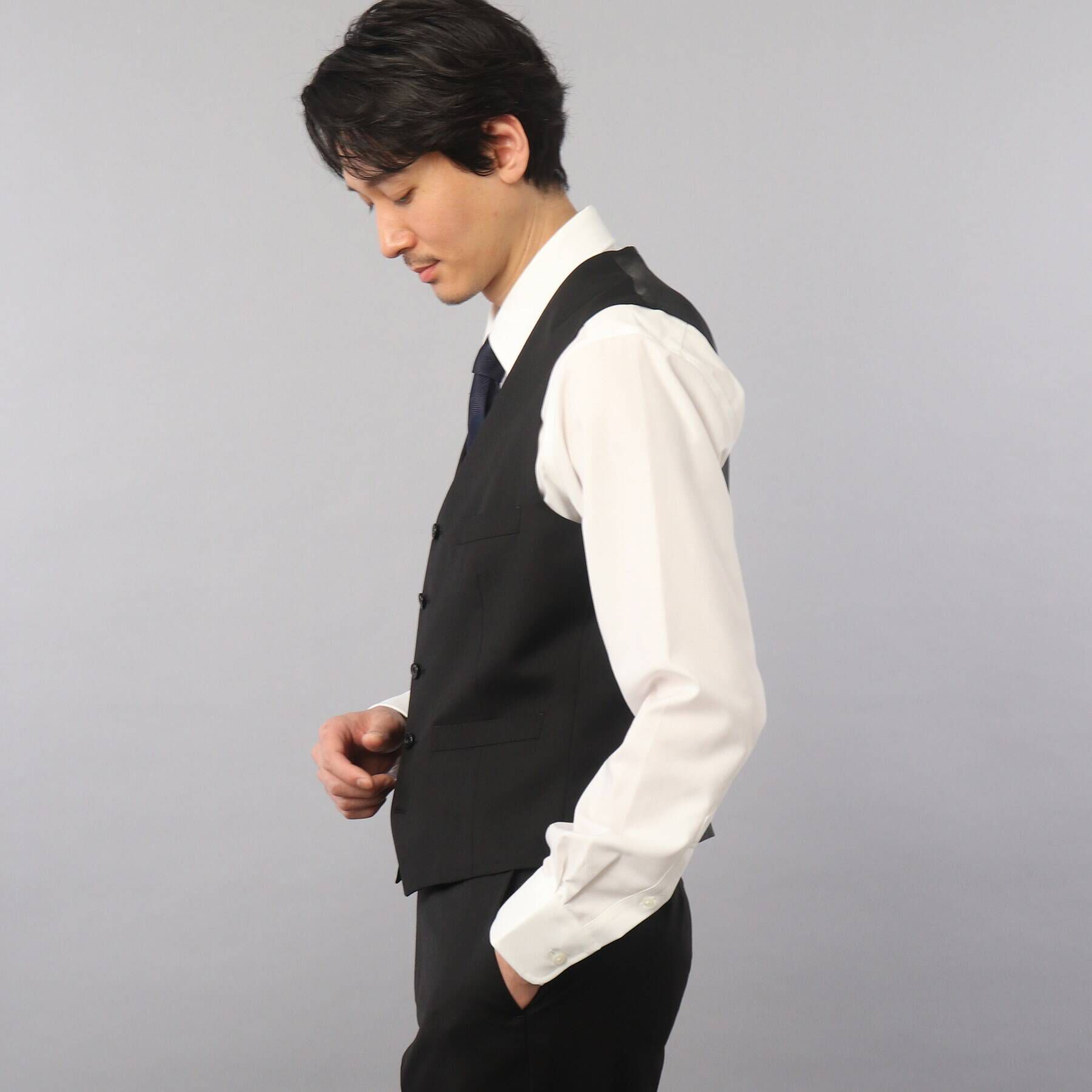 TAKEO KIKUCHI「【Sサイズ～】サージ　ベスト」|スーツ|