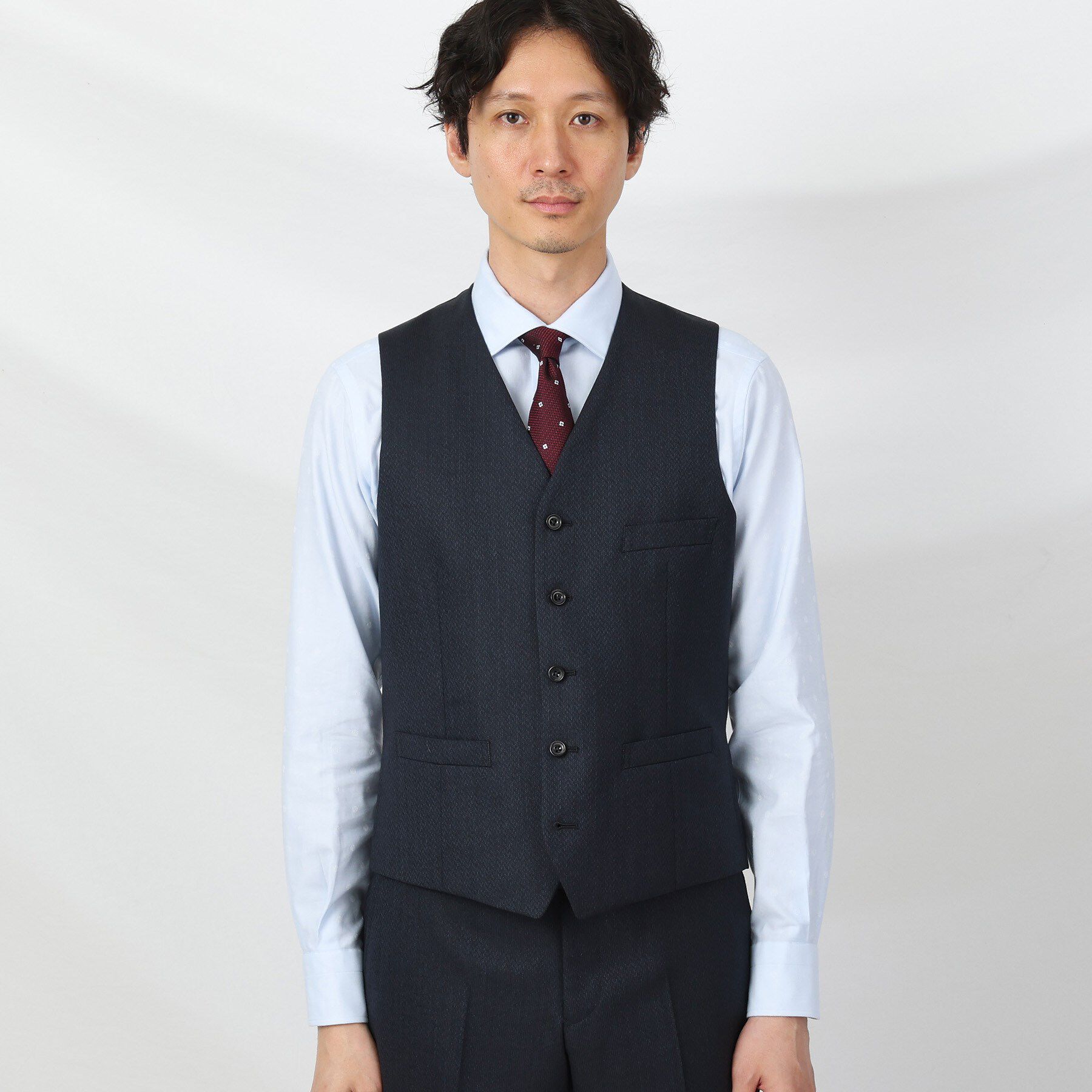 TAKEO KIKUCHI「【Made in JAPAN】矢絣（やがすり）ベスト／ スリーピース対応」|スーツ|