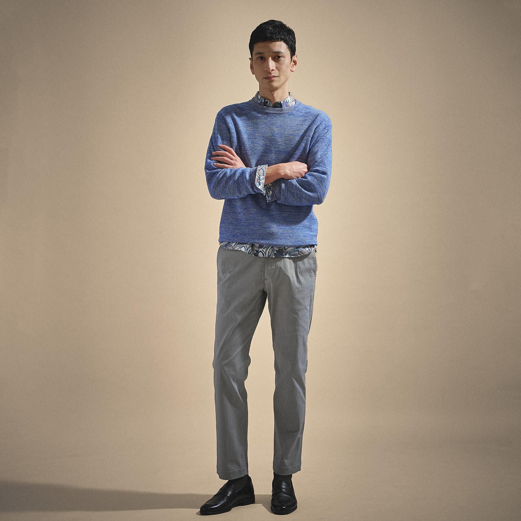 TAKEO KIKUCHI「カラーメランジ プルオーバーニット」|ニット・セーター|