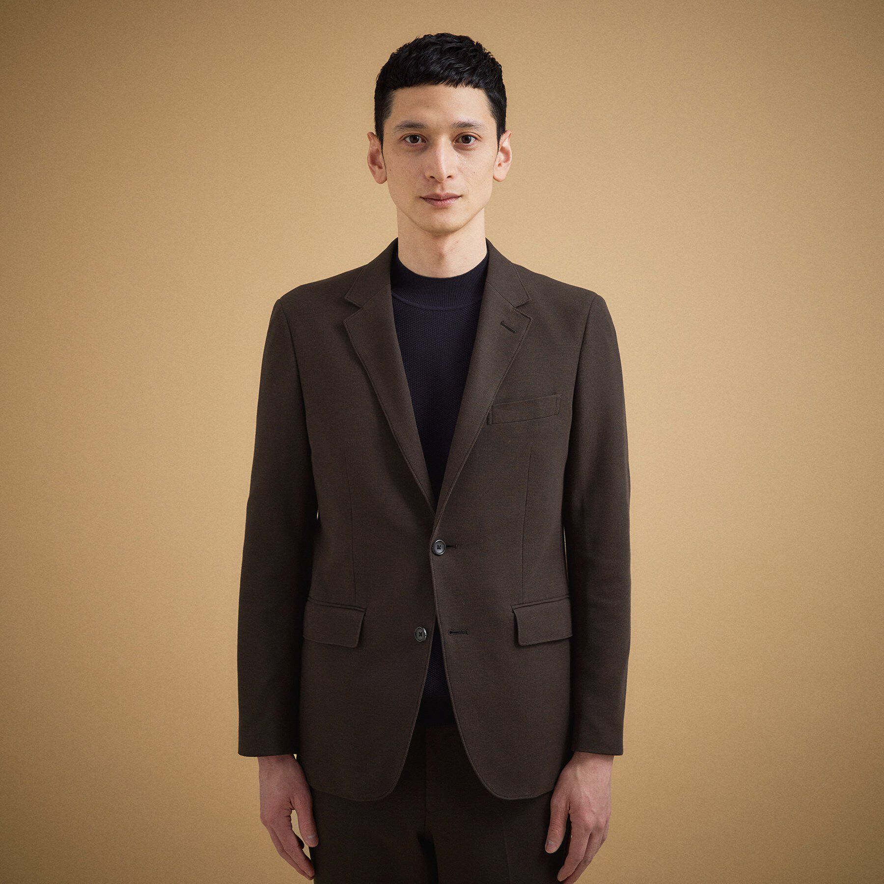 TAKEO KIKUCHI「パールニットジャージ ジャケット」|テーラードジャケット|