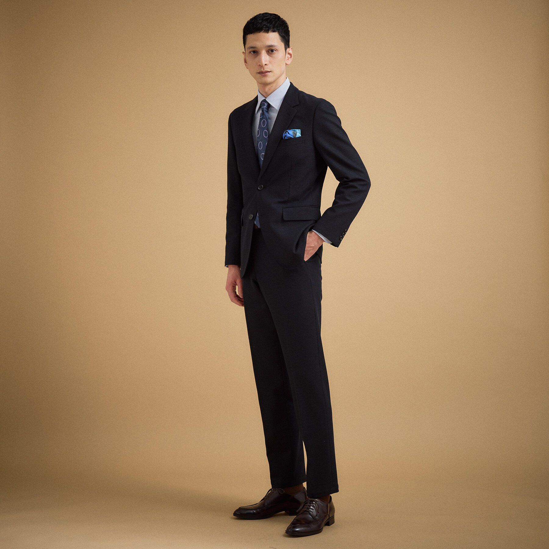 TAKEO KIKUCHI「パールニットジャージ ジャケット」|テーラードジャケット|