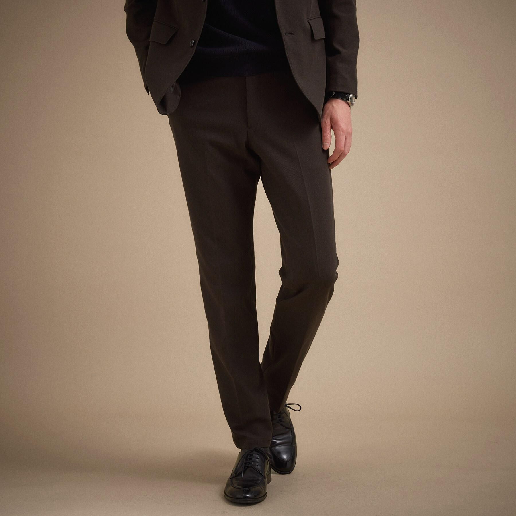 TAKEO KIKUCHI「パールニットジャージ パンツ」|その他|ブラウン(044)