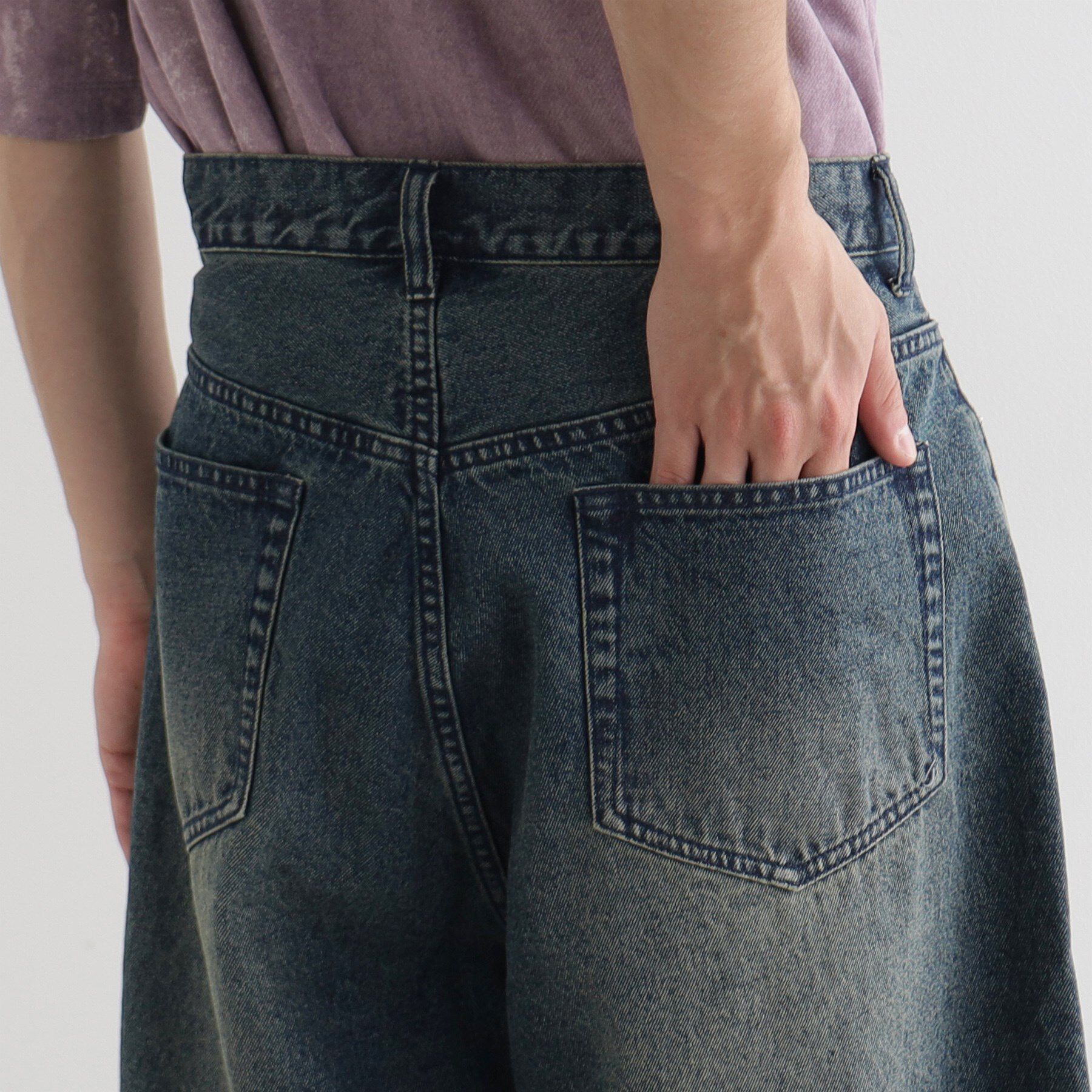 tk.TAKEO KIKUCHI「デニムバギーショーツ」|デニム|