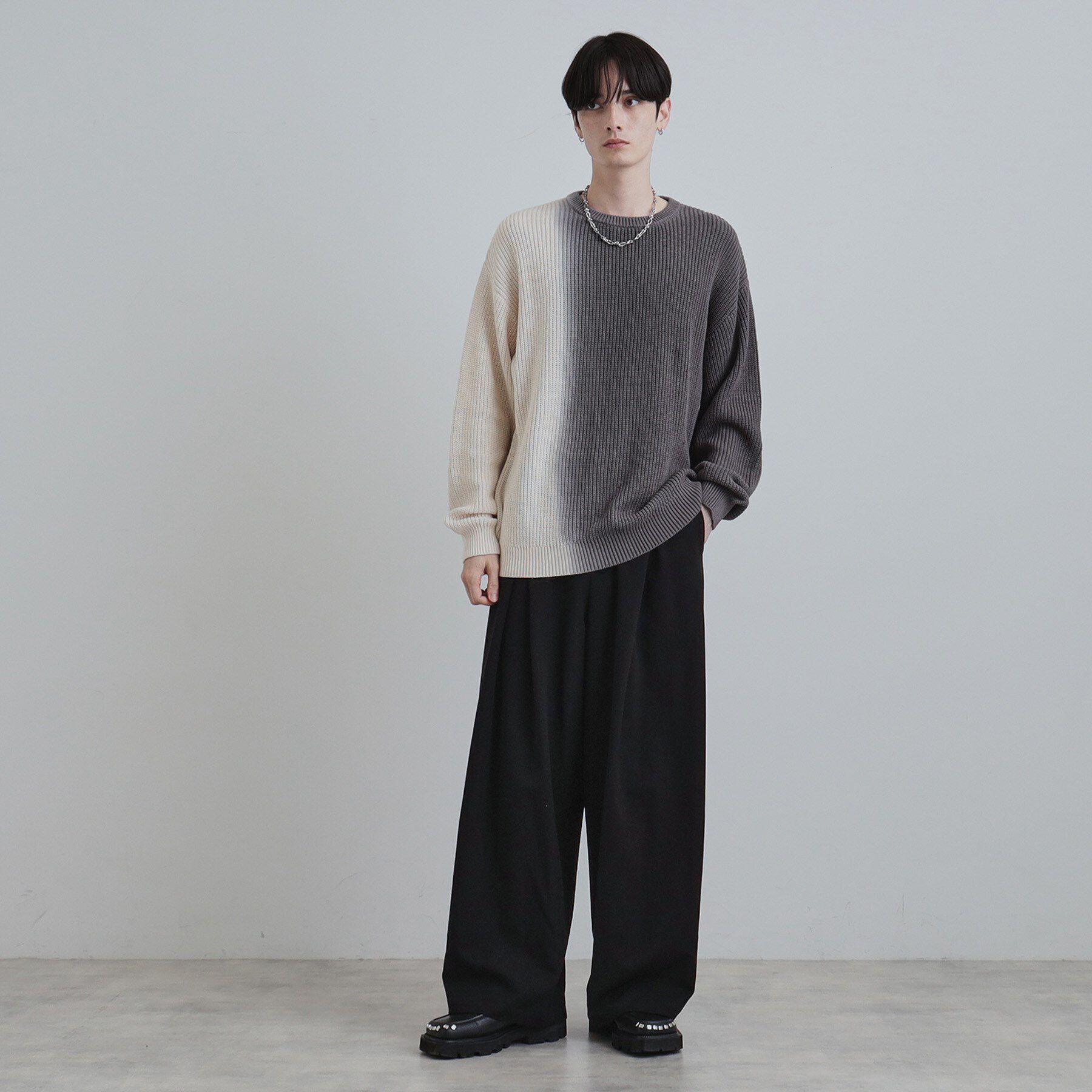 tk.TAKEO KIKUCHI「グラデダイニットプルオーバー」|ニット・セーター|