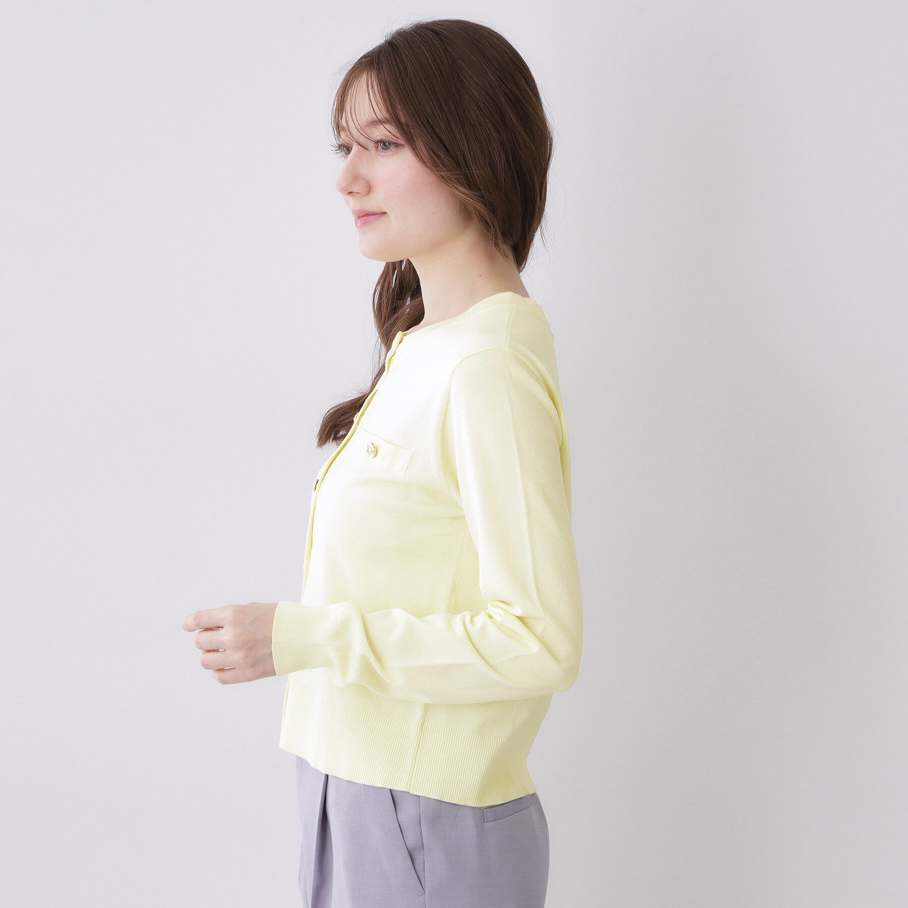 index「ボクシークルーネックカーディガン【洗濯機OK】《5col》」|カーディガン|