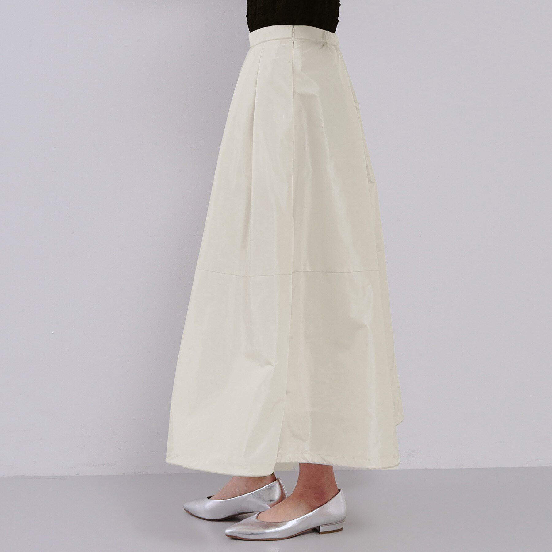 OPAQUE.CLIP「2WAYタックフレアスカート【洗濯機洗い可】」|スカート|
