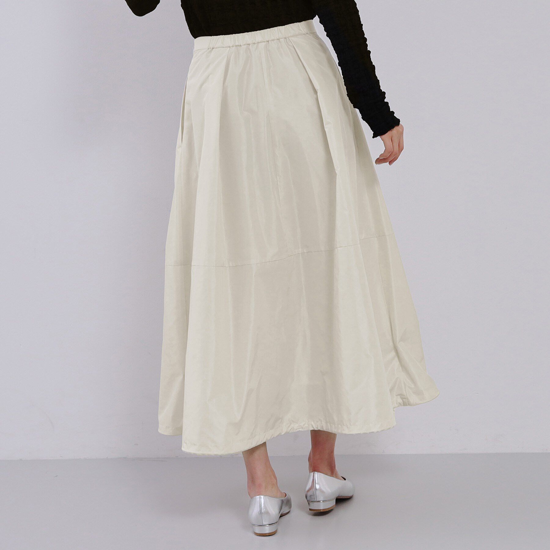 OPAQUE.CLIP「2WAYタックフレアスカート【洗濯機洗い可】」|スカート|