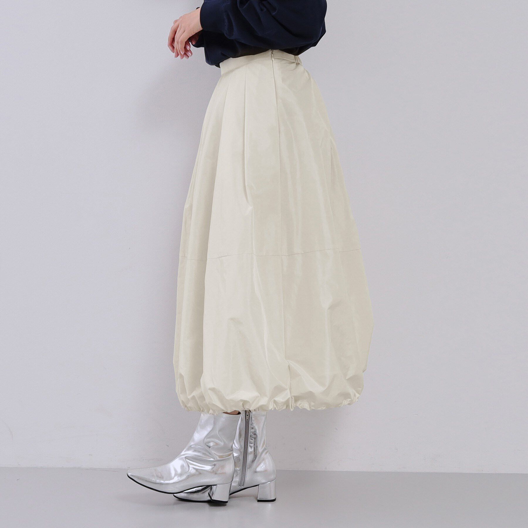 OPAQUE.CLIP「2WAYタックフレアスカート【洗濯機洗い可】」|スカート|