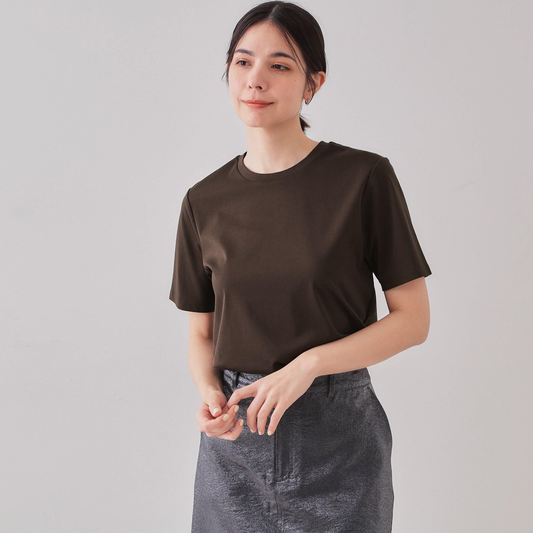 OPAQUE.CLIP「《5色展開/SS-LLサイズ》ベーシックTシャツ【UV/接触冷感/洗濯機洗い可】」|Tシャツ・カットソー|