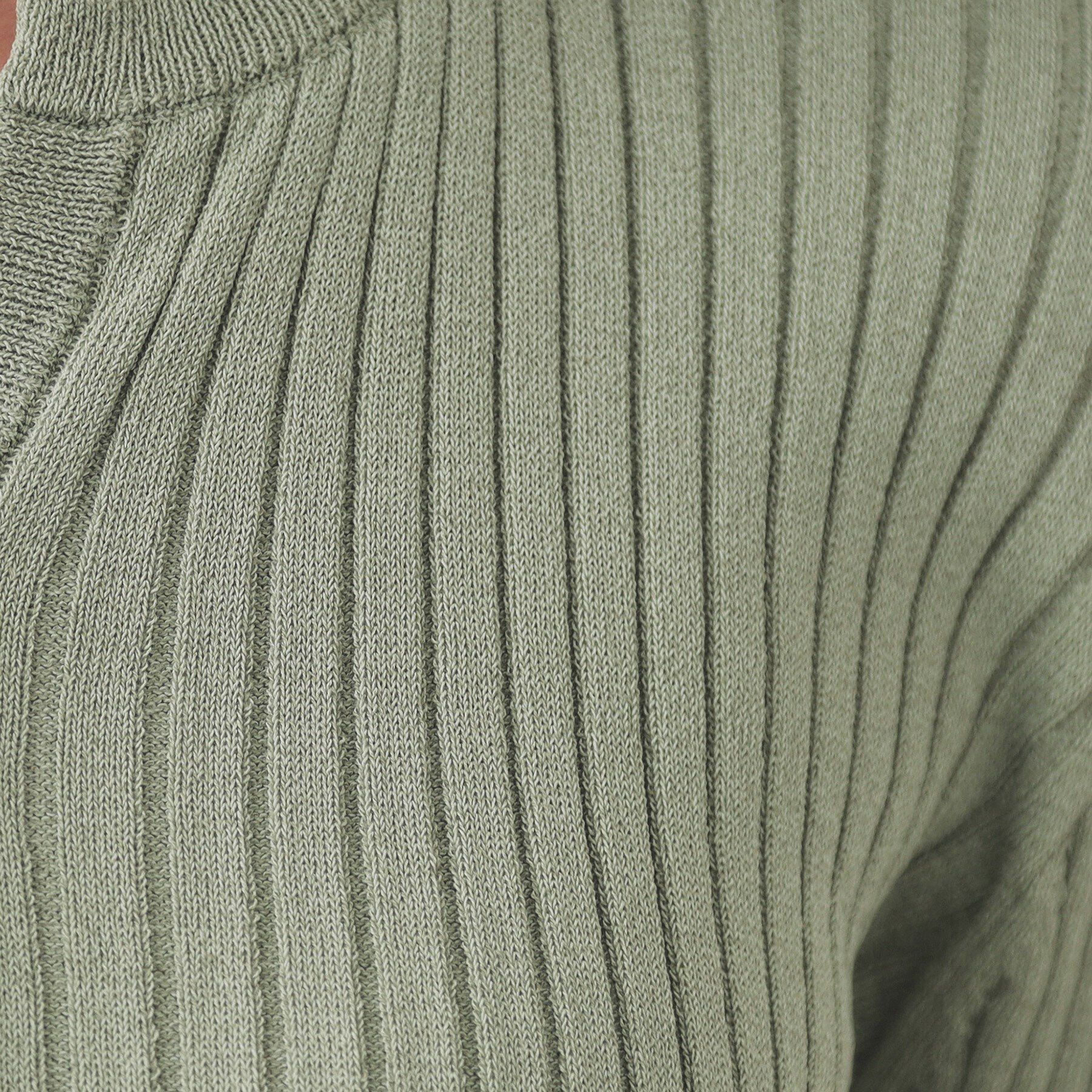 OPAQUE.CLIP「ヘンリーネックリブニット【洗濯機洗い可】」|ニット・セーター|