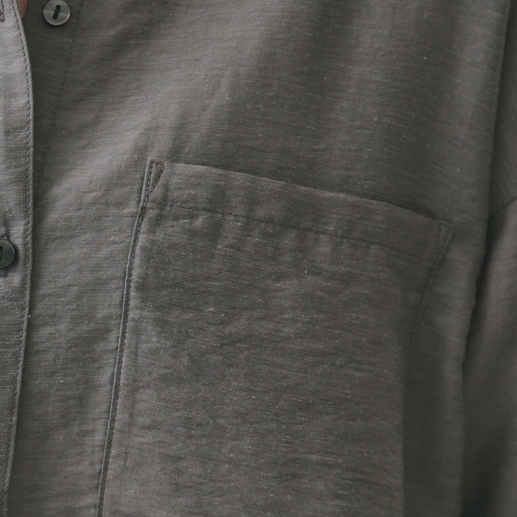 OPAQUE.CLIP「《andGIRL掲載》麻混シアーダブルポケットシャツ【洗濯機洗い可】」|シャツ・ブラウス|