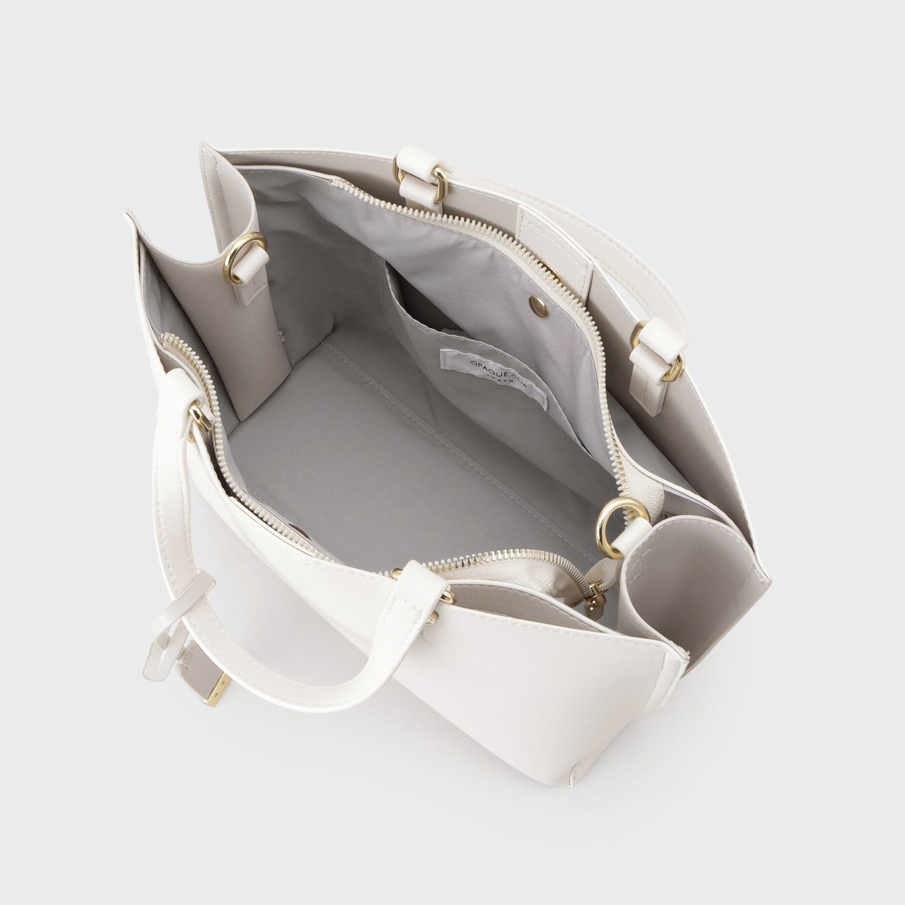 OPAQUE.CLIP「【2WAY】バイカラー3層ミドルトートバッグ」|トートバッグ|