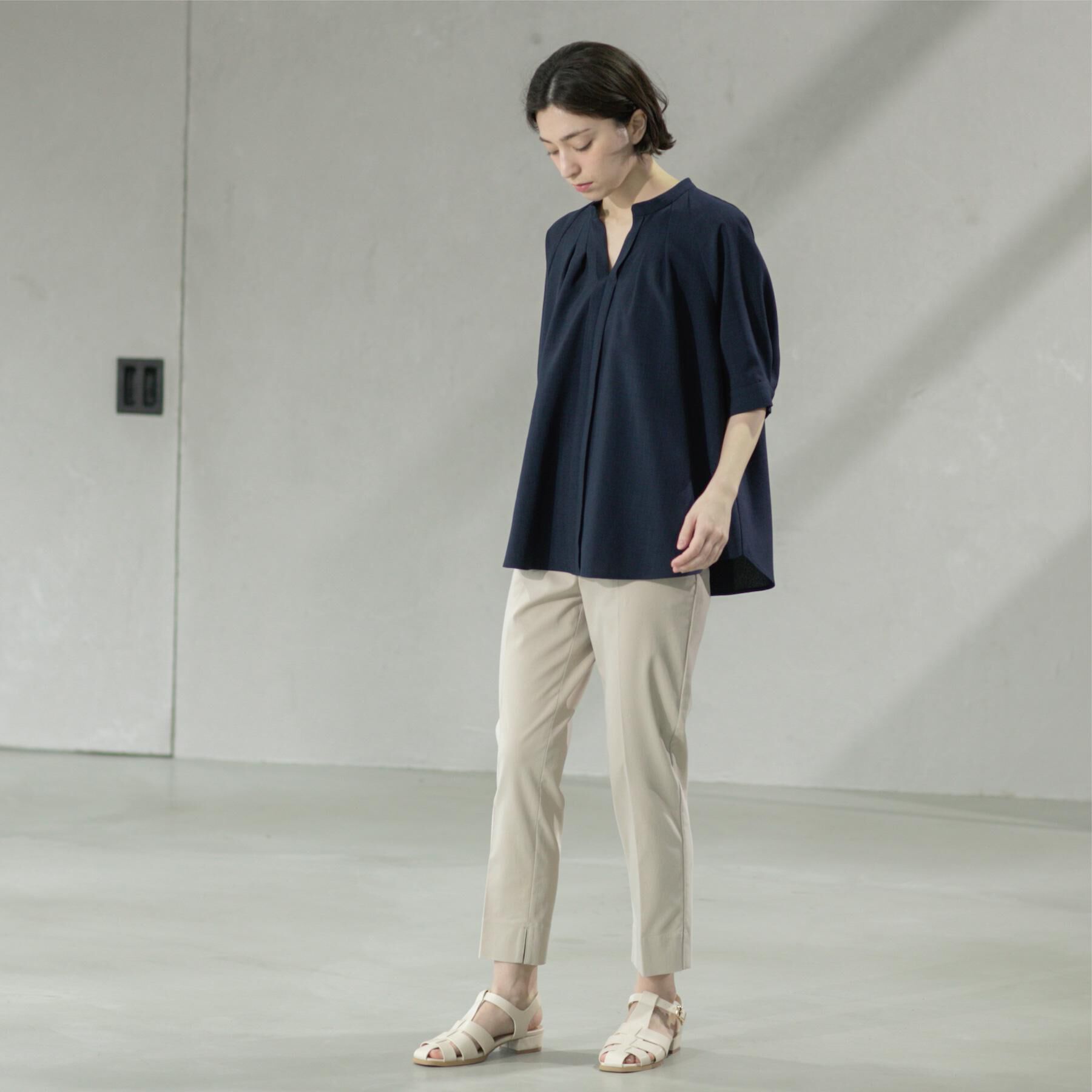 OPAQUE.CLIP「タックスキッパーブラウス【洗濯機洗い可】」|シャツ・ブラウス|