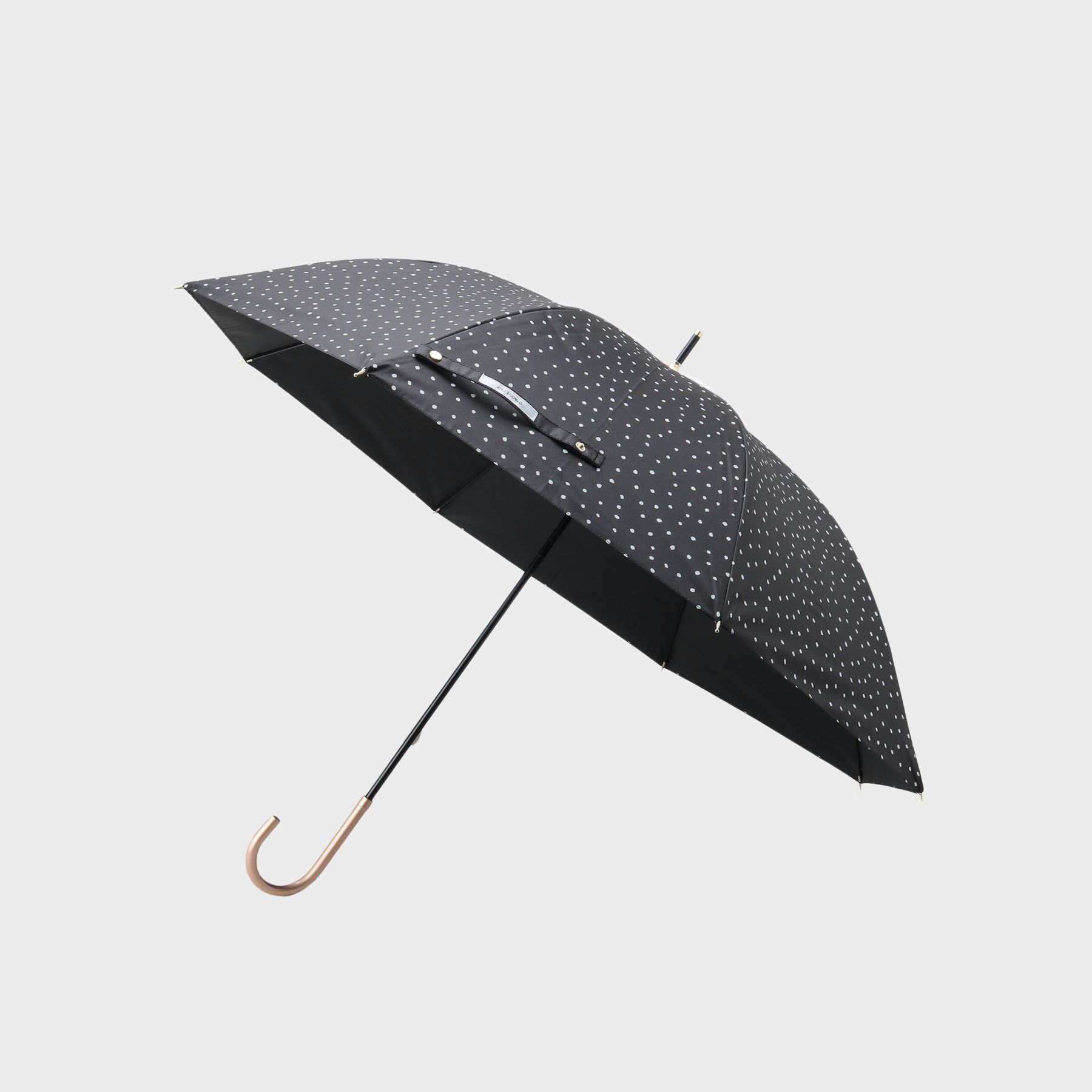 OPAQUE.CLIP「【晴雨兼用】デザインドット柄長傘」|傘|ブラック(019)