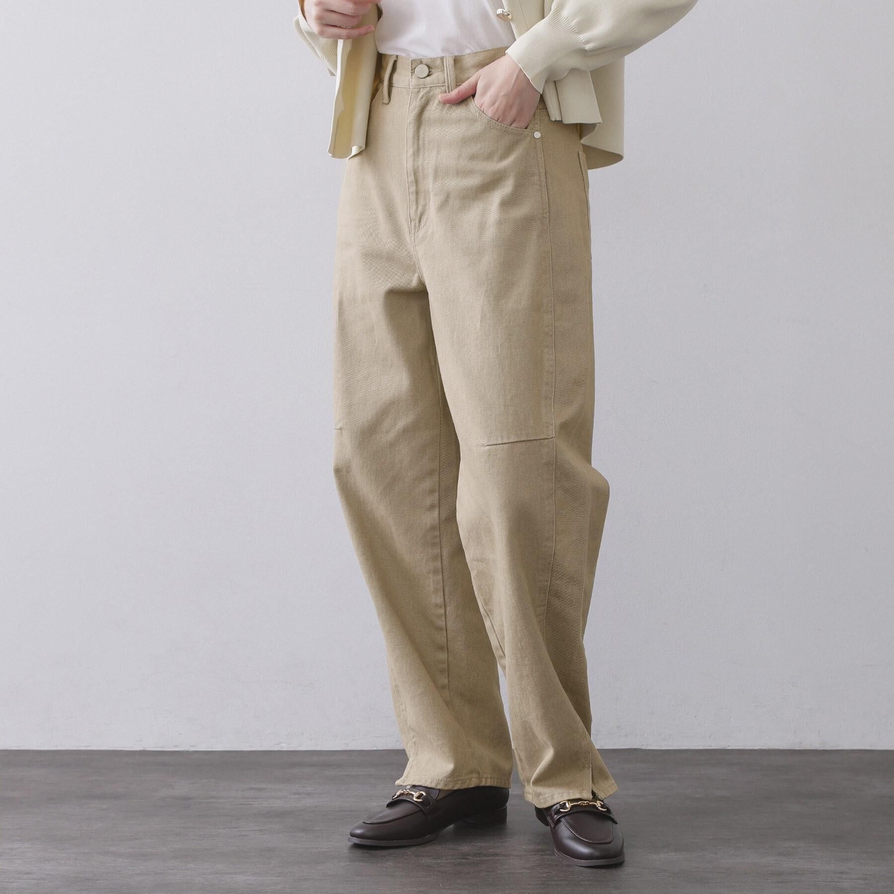 OPAQUE.CLIP「カーブシルエットカラーデニム【洗濯機OK】」|デニム|