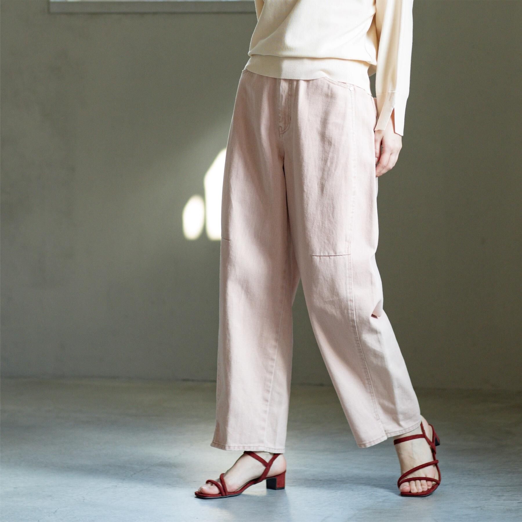 OPAQUE.CLIP「カーブシルエットカラーデニム【洗濯機OK】」|デニム|ピンク(071)