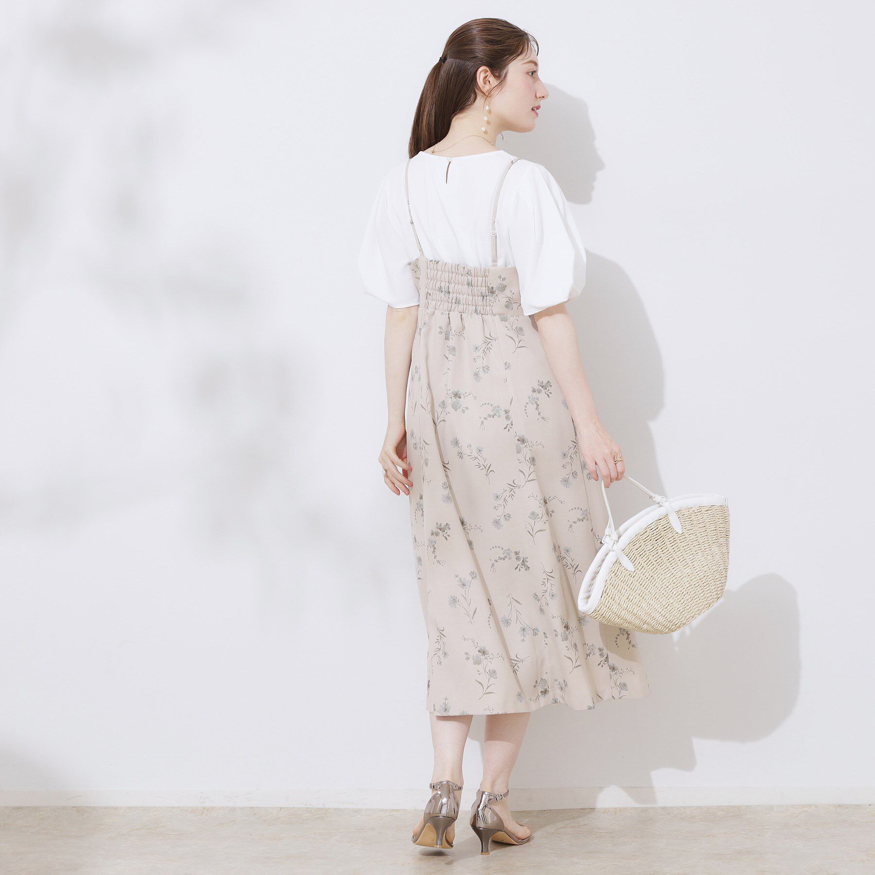 Couture broach「【洗える・大人可愛い】リネンライクアソートキャミワンピース」|ワンピース|