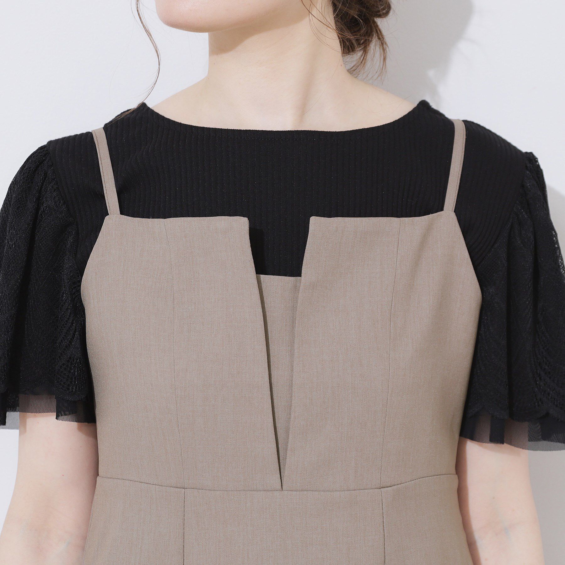 Couture broach「【洗える・大人可愛い】リネンライクアソートキャミワンピース」|ワンピース|