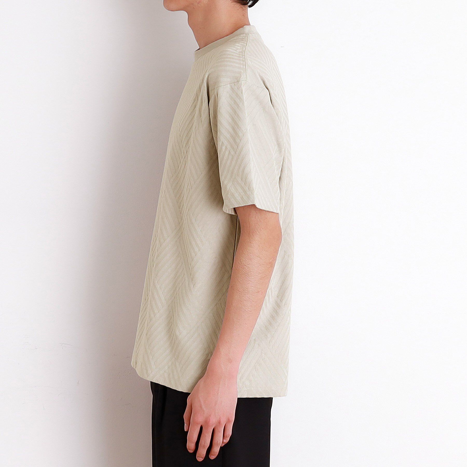 THE SHOP TK「リンクスジャカード半袖Ｔシャツ」|Tシャツ・カットソー|