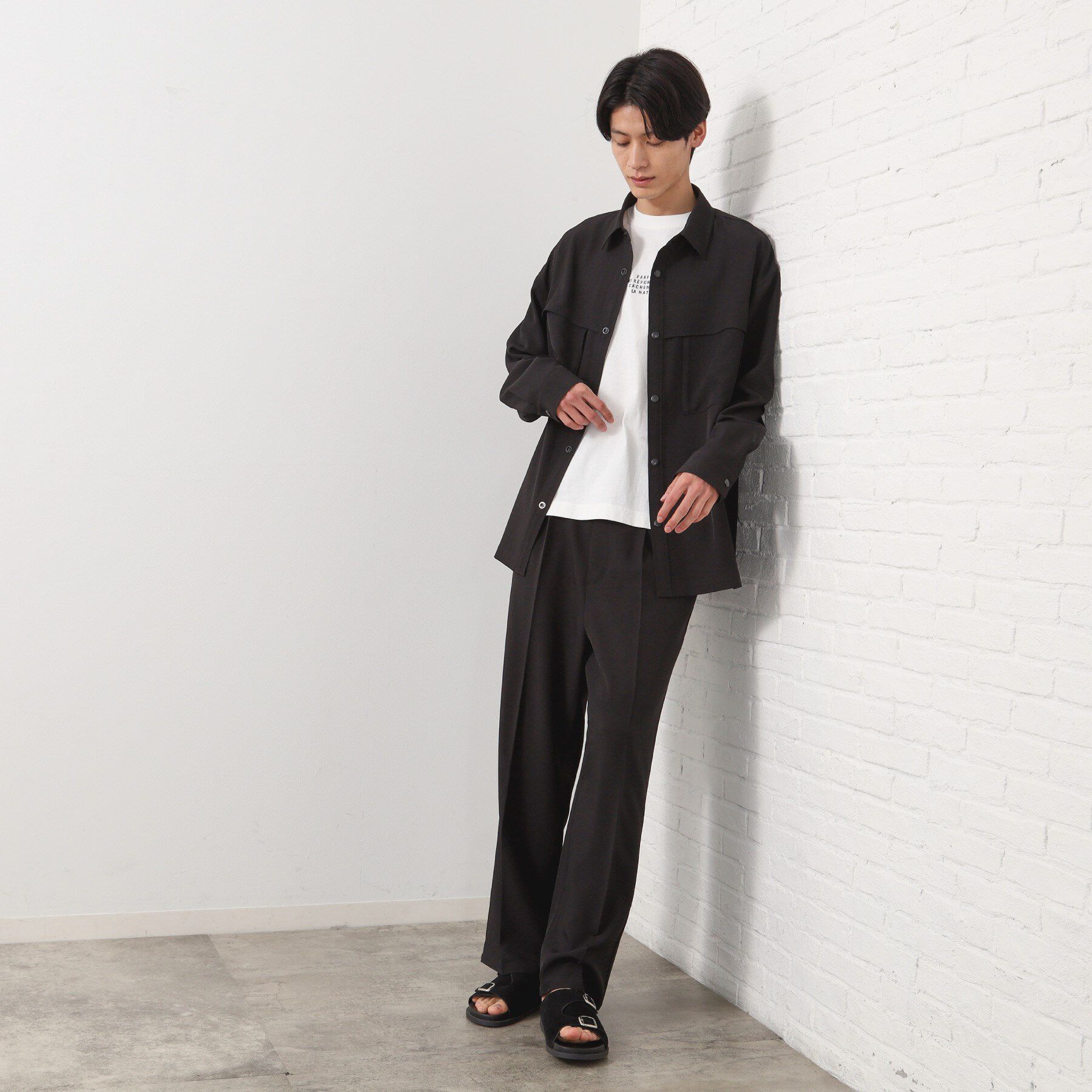 THE SHOP TK「タックワイドスラックス【セットアップ可/洗濯機OK】」|その他|