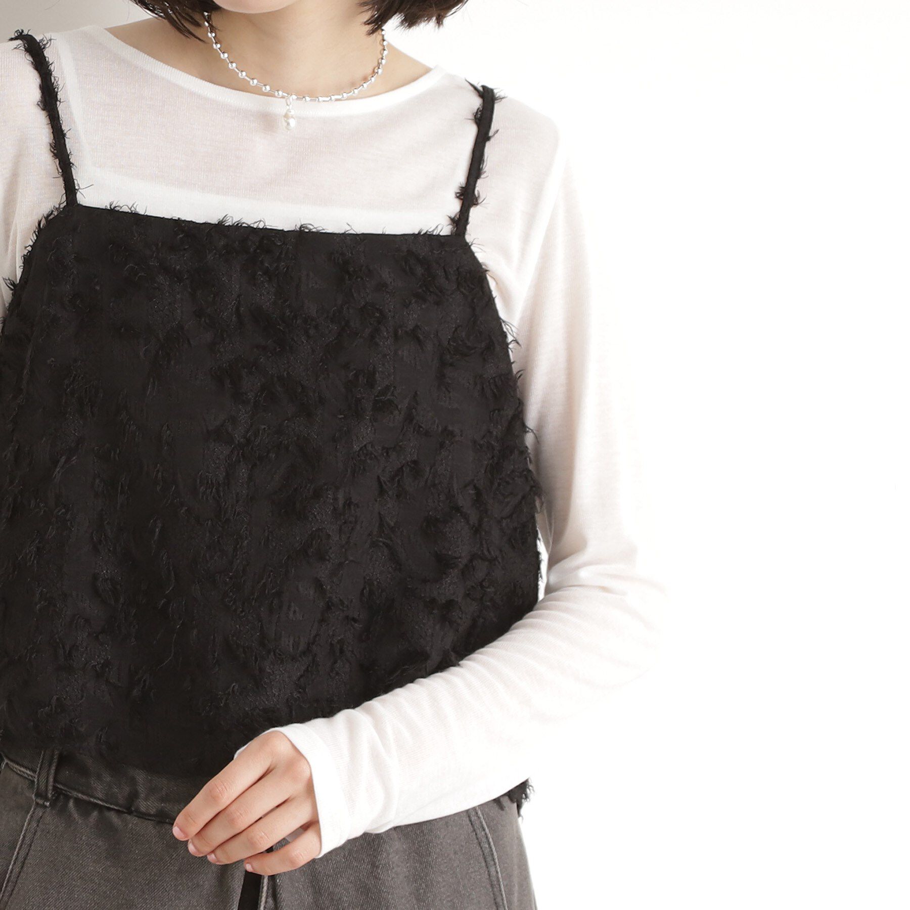 THE SHOP TK「シアーフライスセットビスチェ【洗える】」|その他|