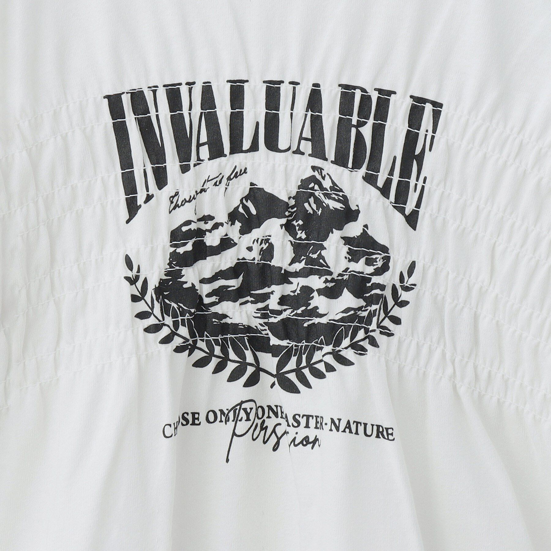 THE SHOP TK「【110-150】シャーリングロゴTシャツ/ママとおそろい・洗濯機OK」|Tシャツ・カットソー|