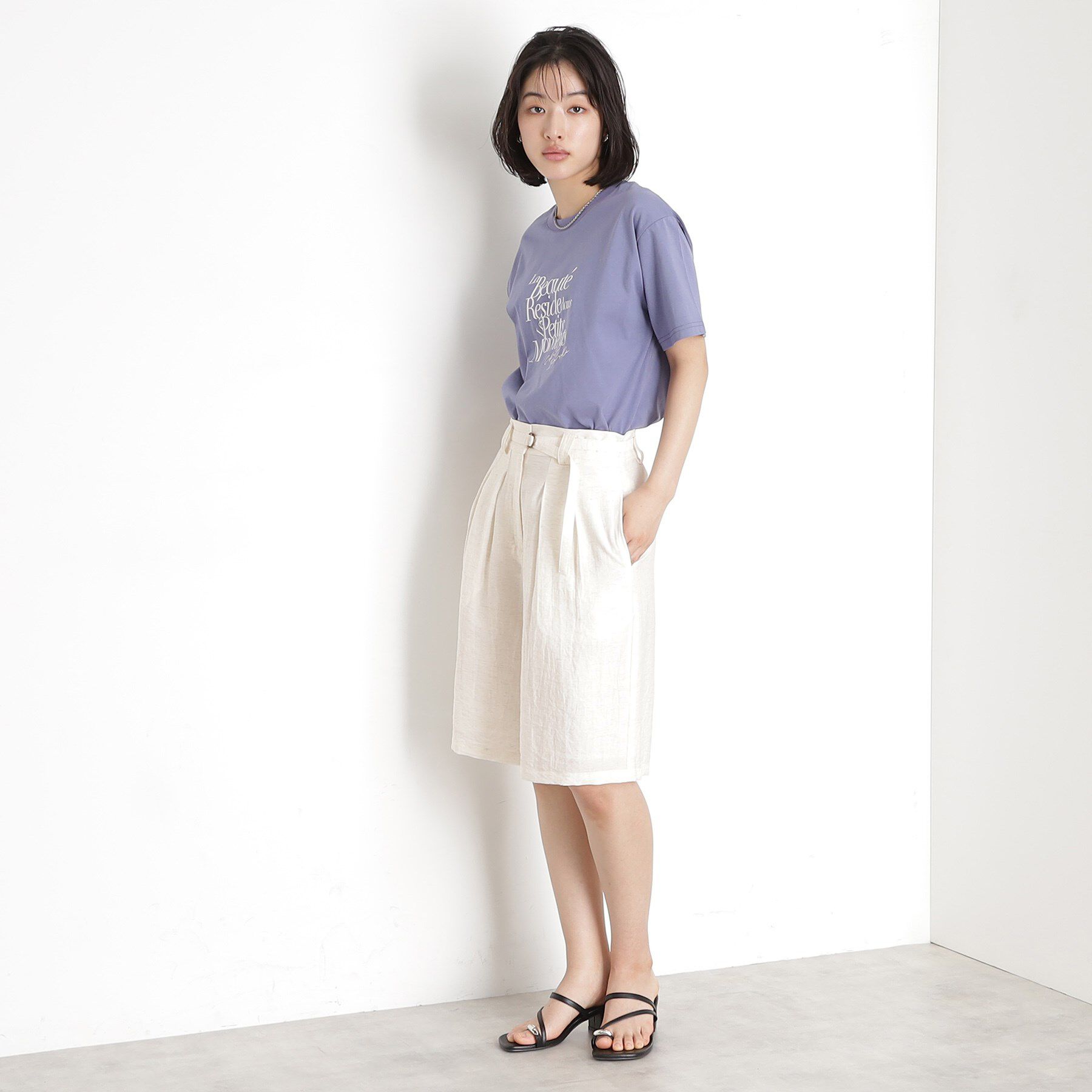 THE SHOP TK「リネン混ハーフパンツ【洗える/セットアップ可】」|その他|