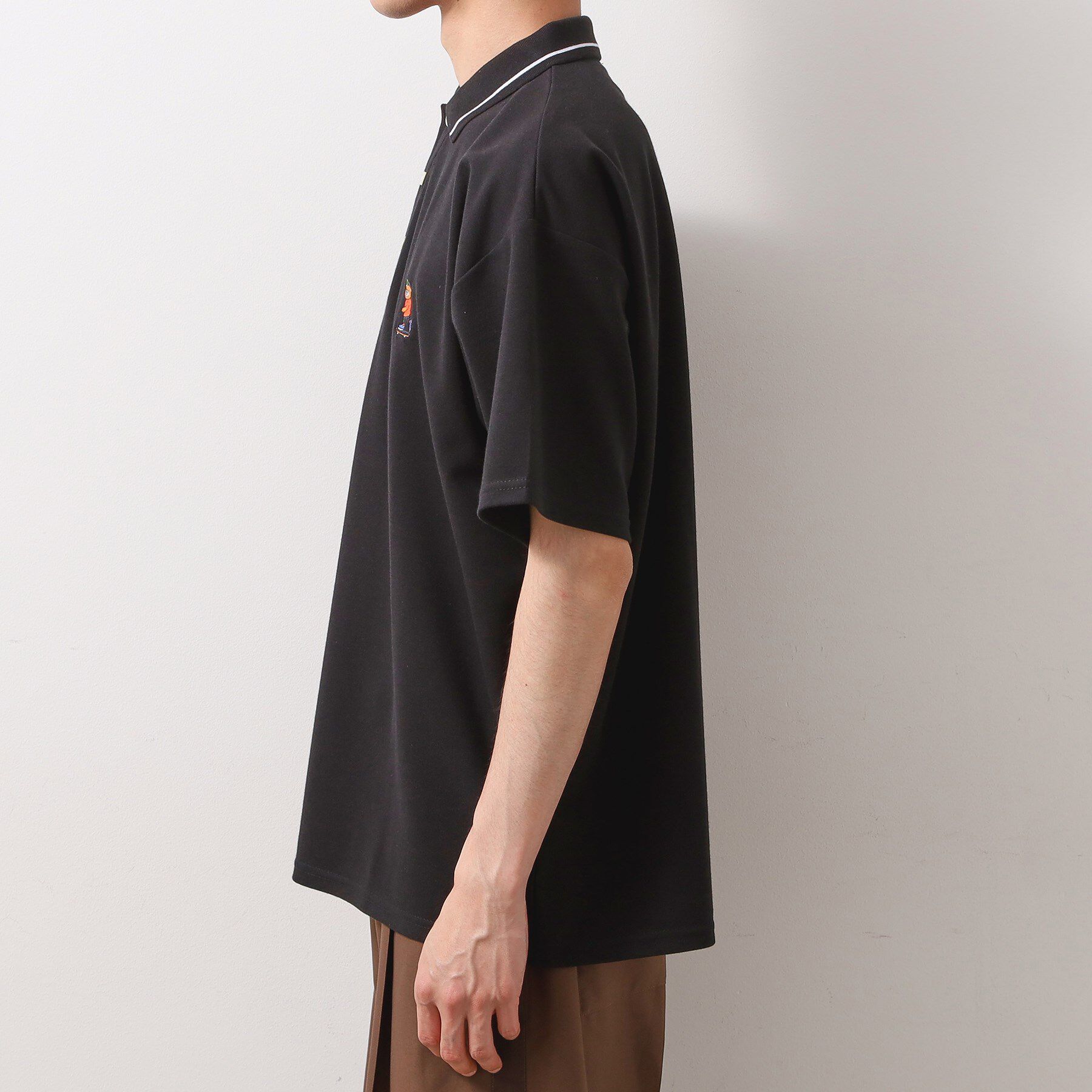 THE SHOP TK「アニマル刺繍半袖ポロシャツ　【洗濯機OK/ユニセックス】」|ポロシャツ|