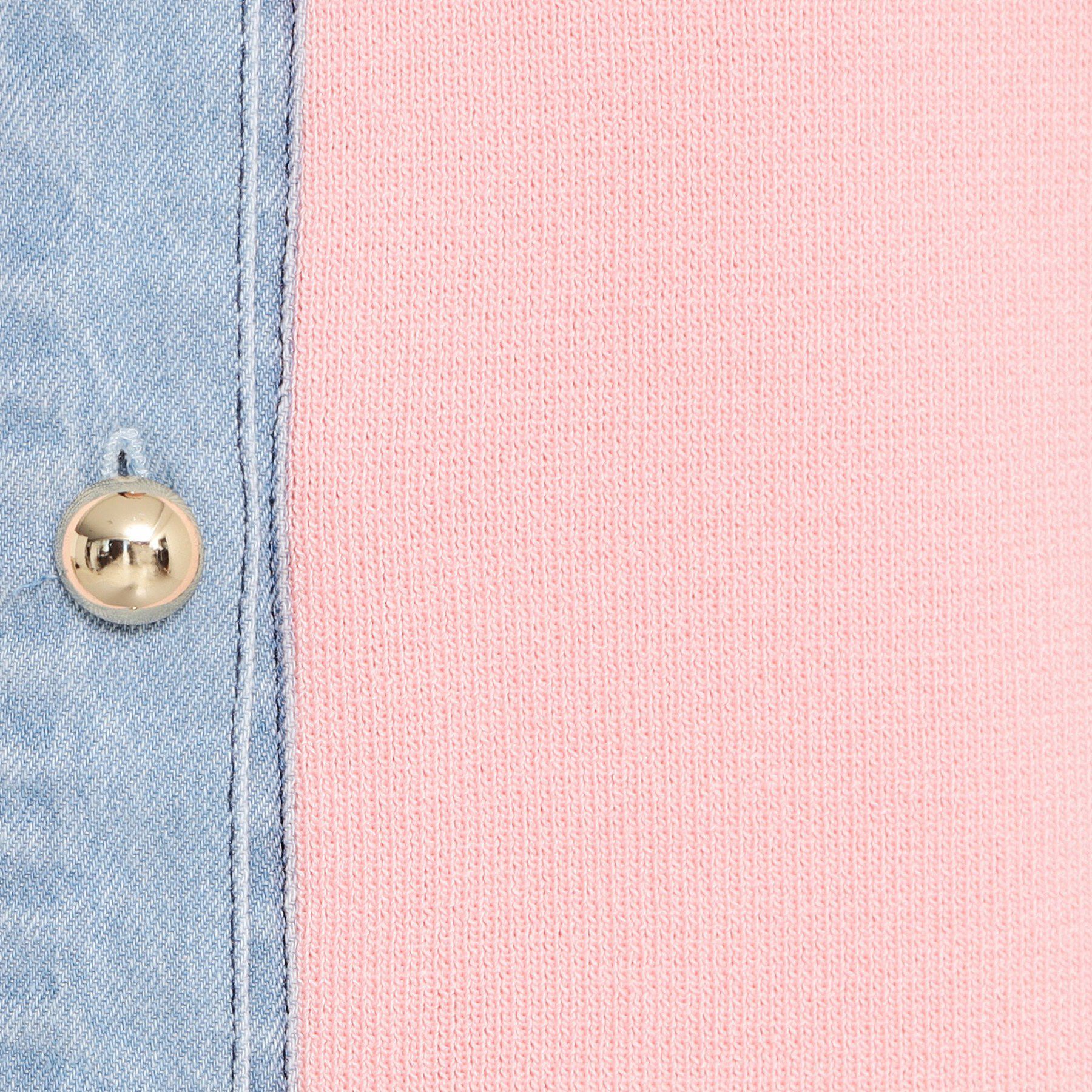 THE SHOP TK「デニム切替カーディガン」|カーディガン|