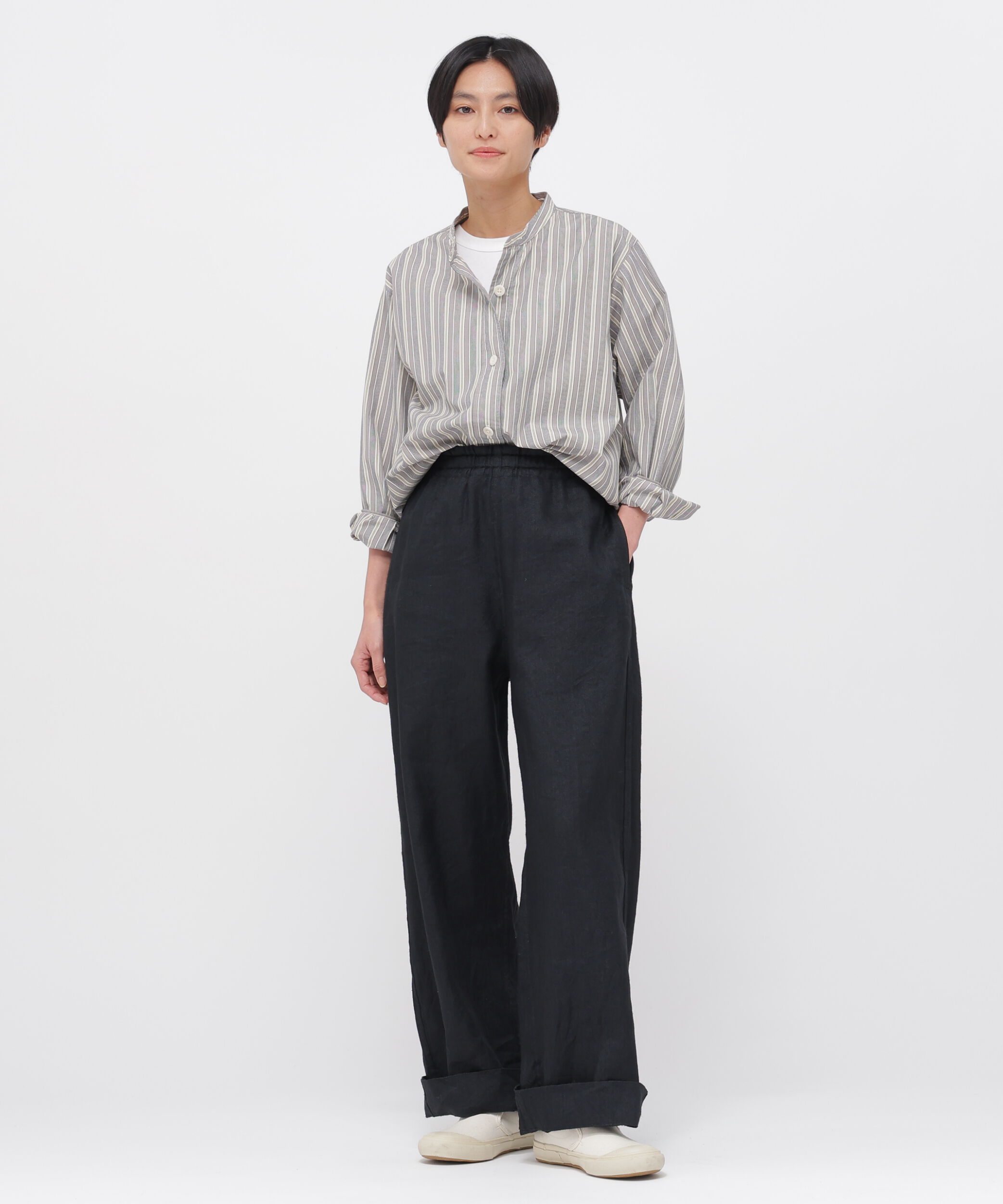 MHL.「PYJAMA STRIPE COTTON SHIRT」|シャツ・ブラウス|