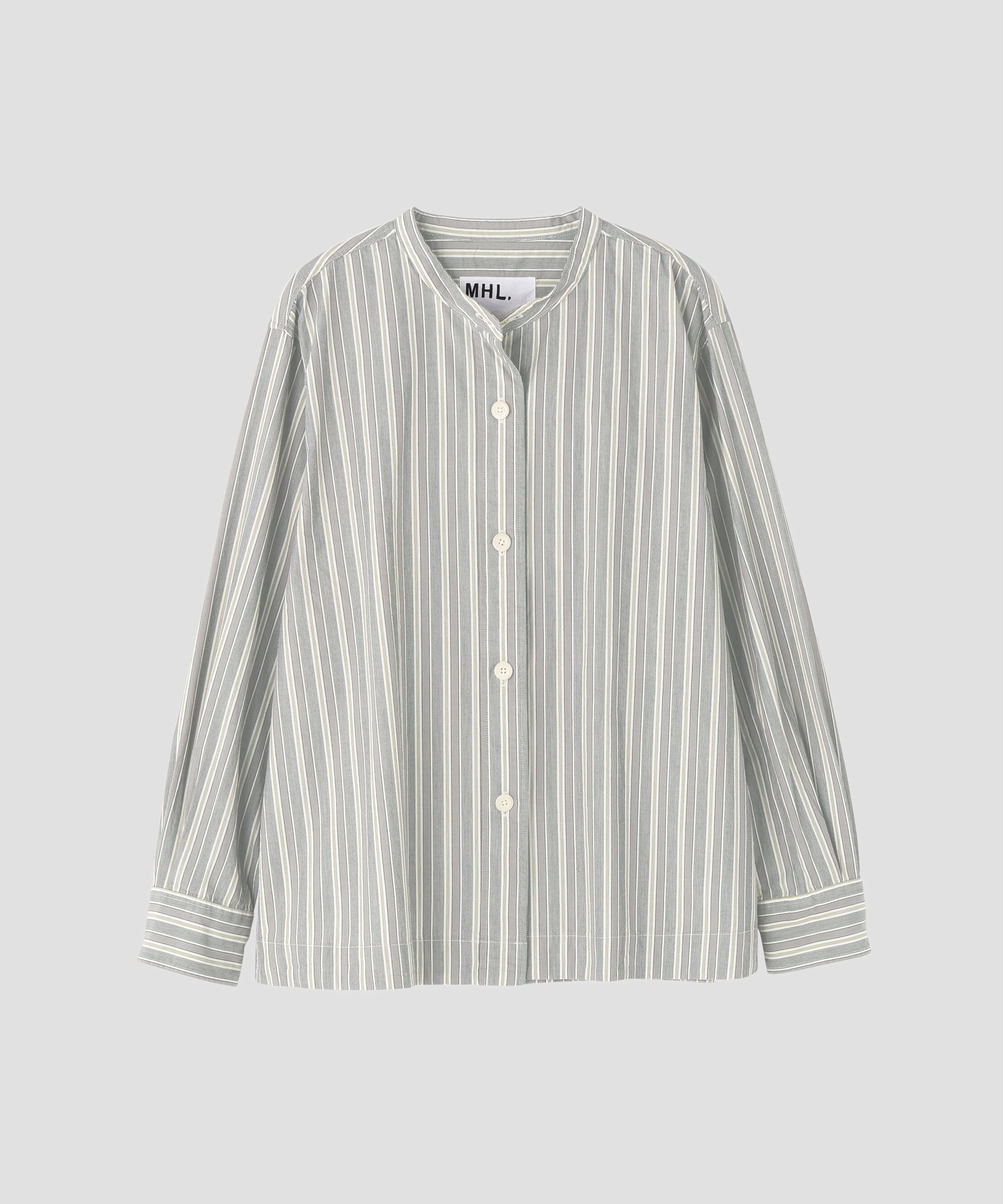 MHL.「PYJAMA STRIPE COTTON SHIRT」|シャツ・ブラウス|