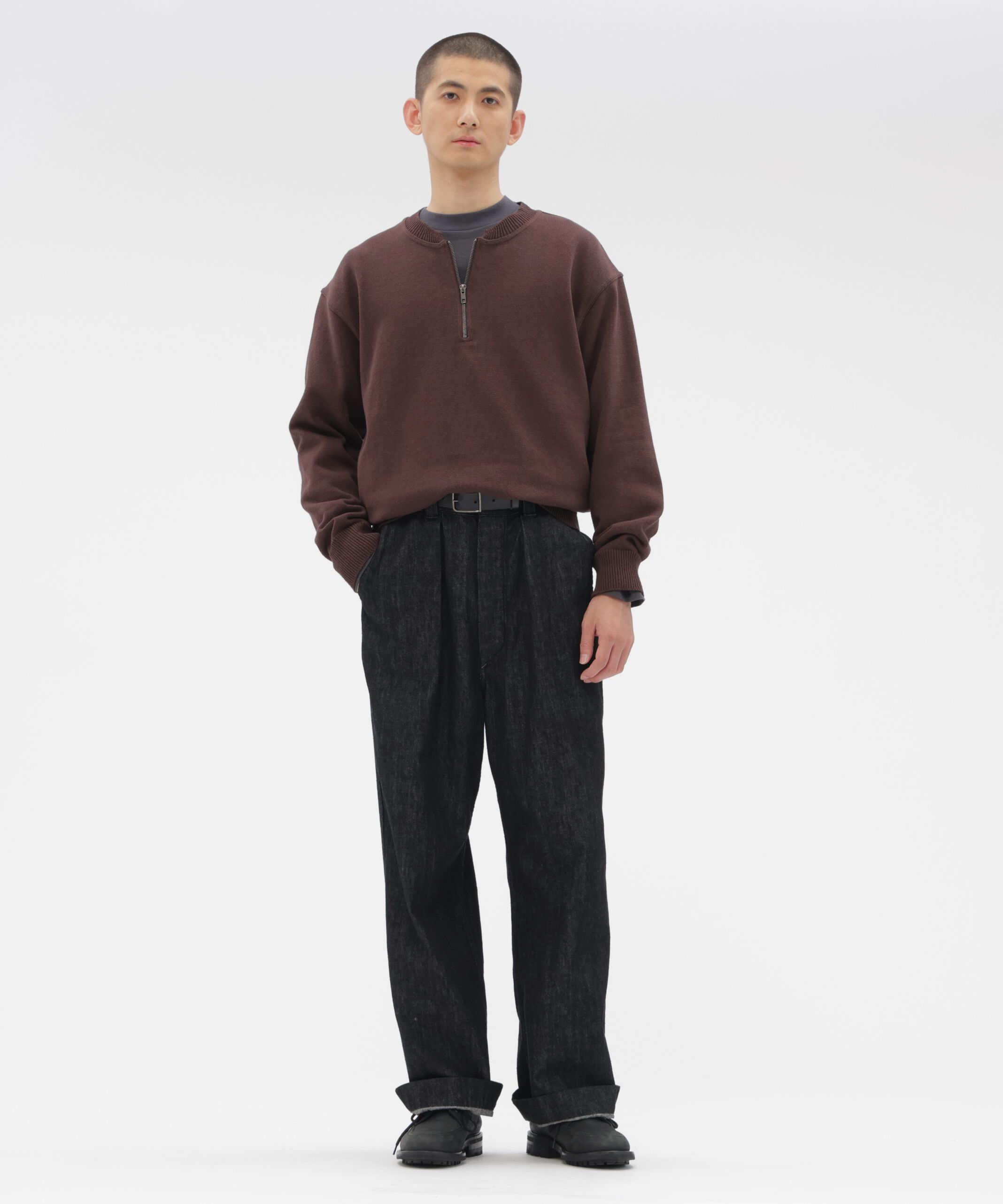 MHL.「DENSE ECO PLATED COTTON KNITWEAR」|ニット・セーター|