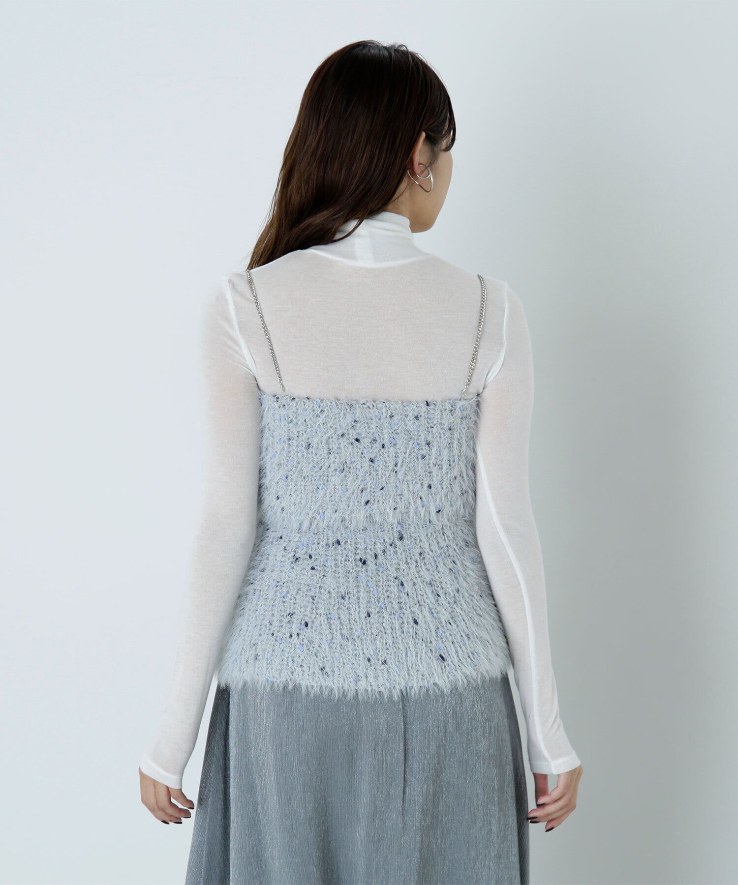  「ミックスシャギーニットキャミソール　24AW」|ニット・セーター|