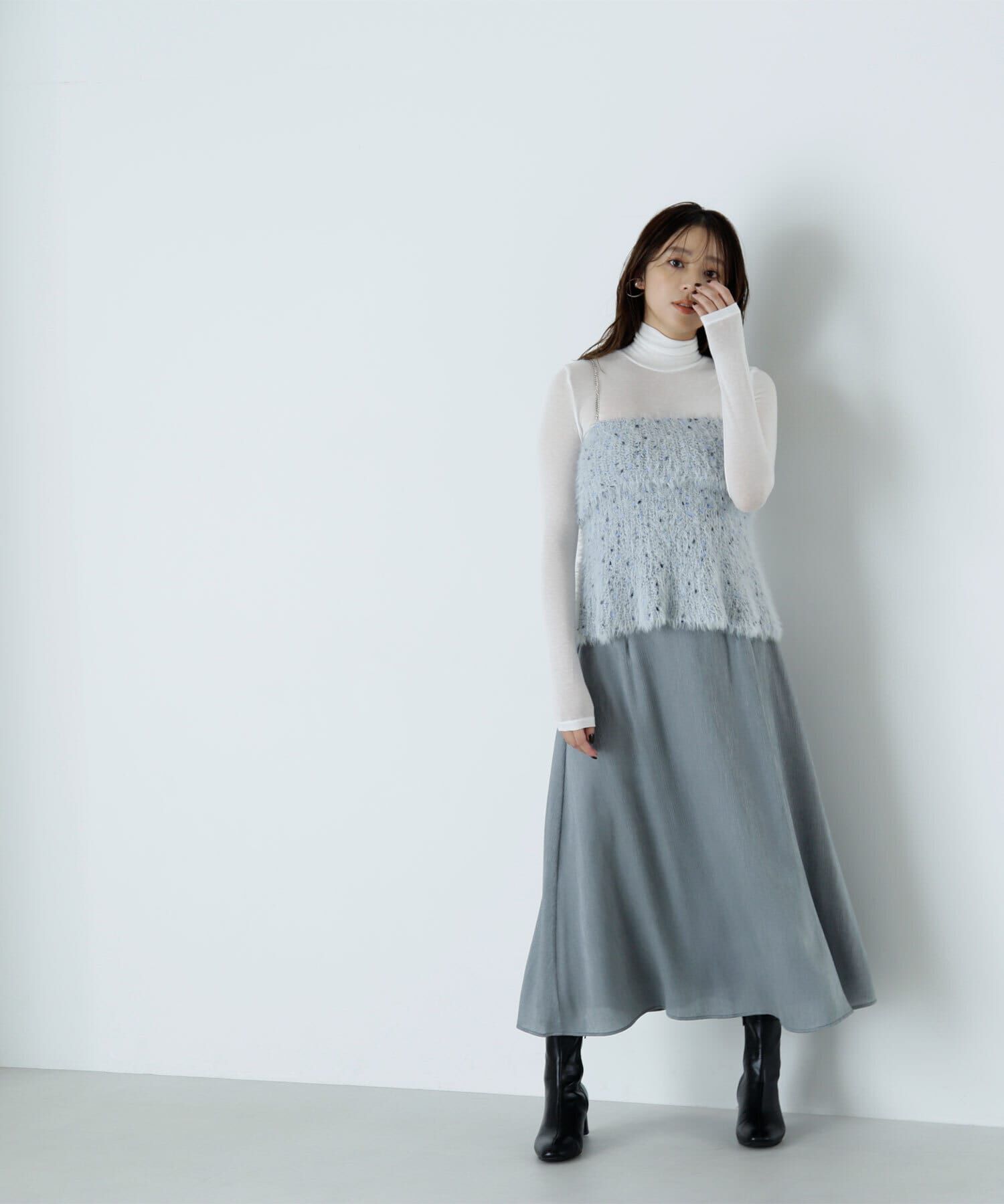  「ミックスシャギーニットキャミソール　24AW」|ニット・セーター|