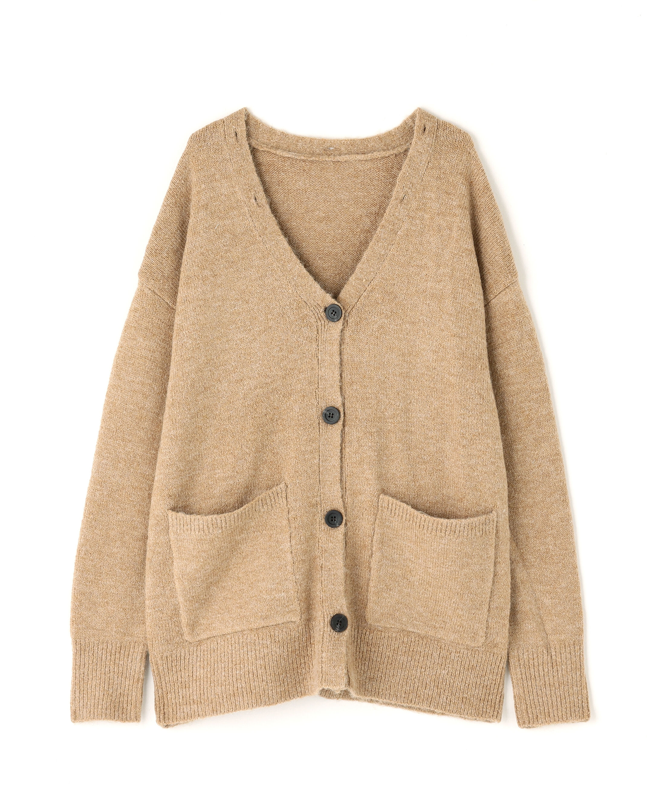  「フェイクファー付ボクシーカーディガン」|ニット・セーター|