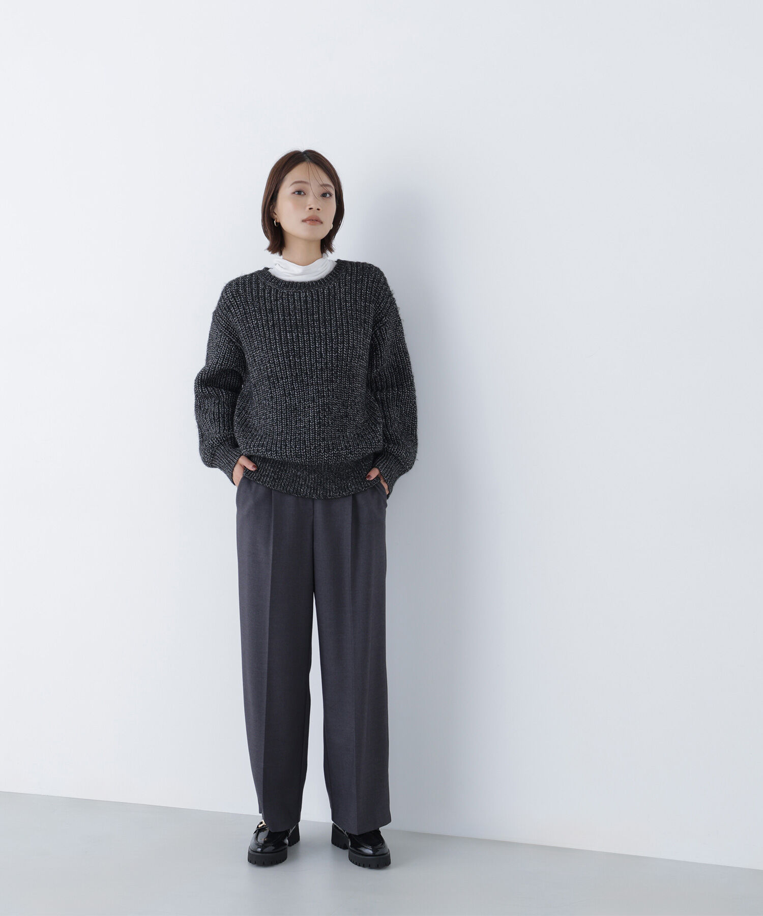  「ローゲージボクシーニット」|ニット・セーター|