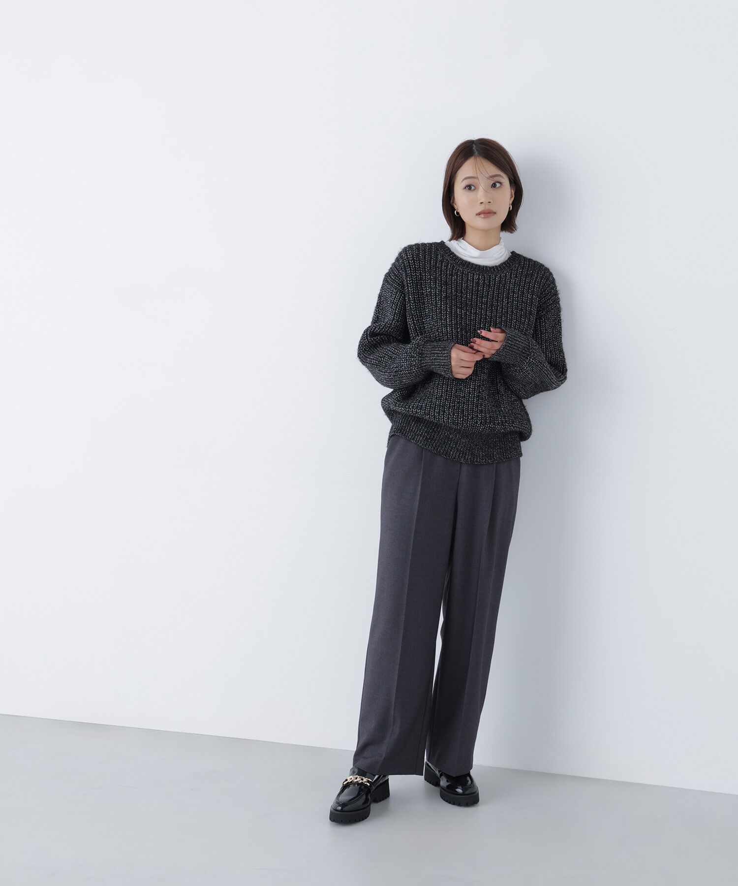  「ローゲージボクシーニット」|ニット・セーター|