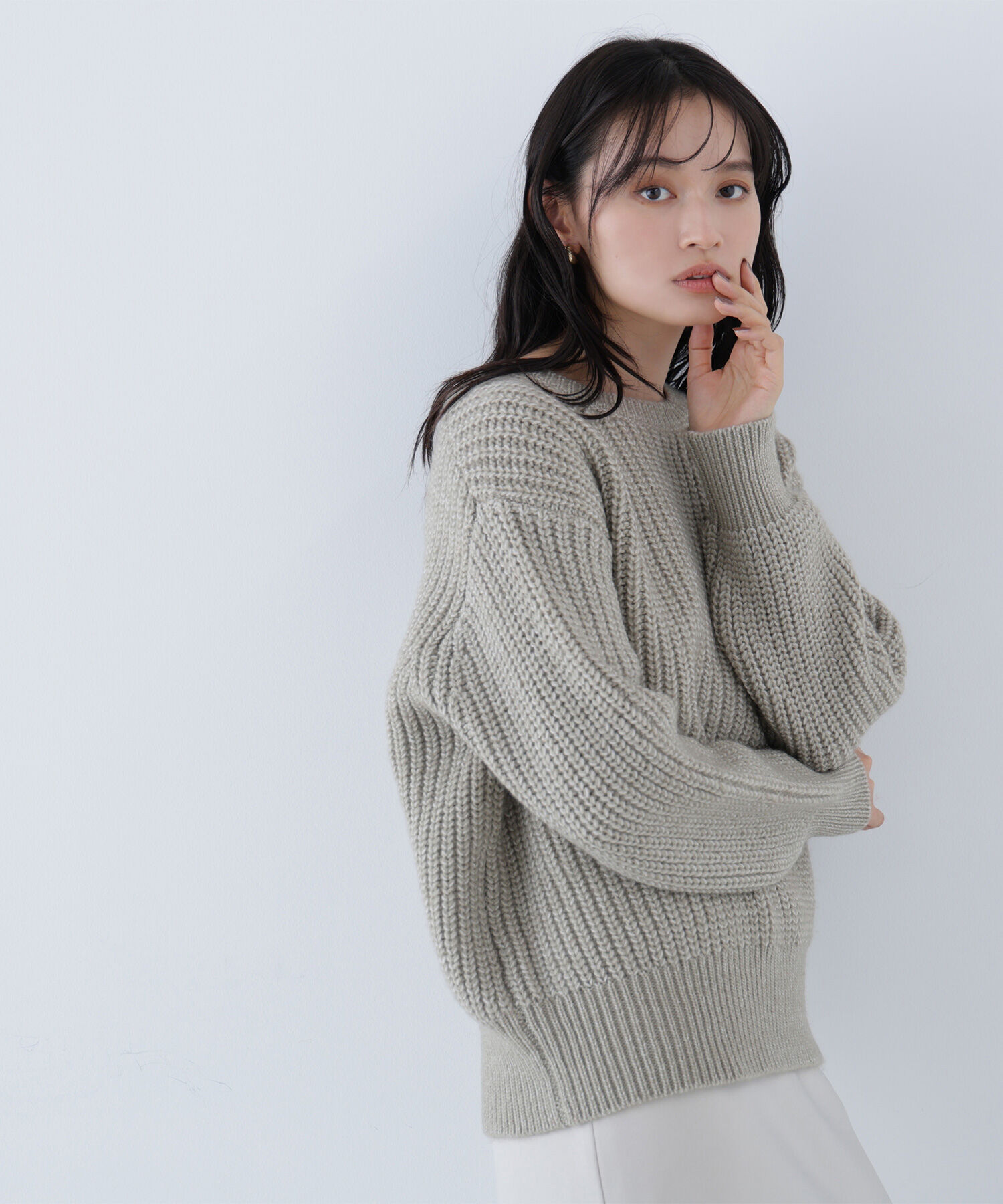  「ローゲージボクシーニット」|ニット・セーター|