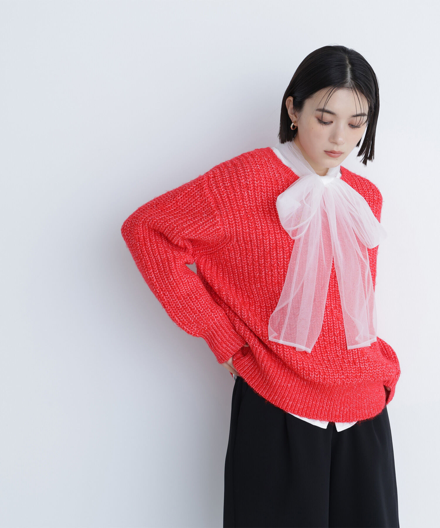  「ローゲージボクシーニット」|ニット・セーター|