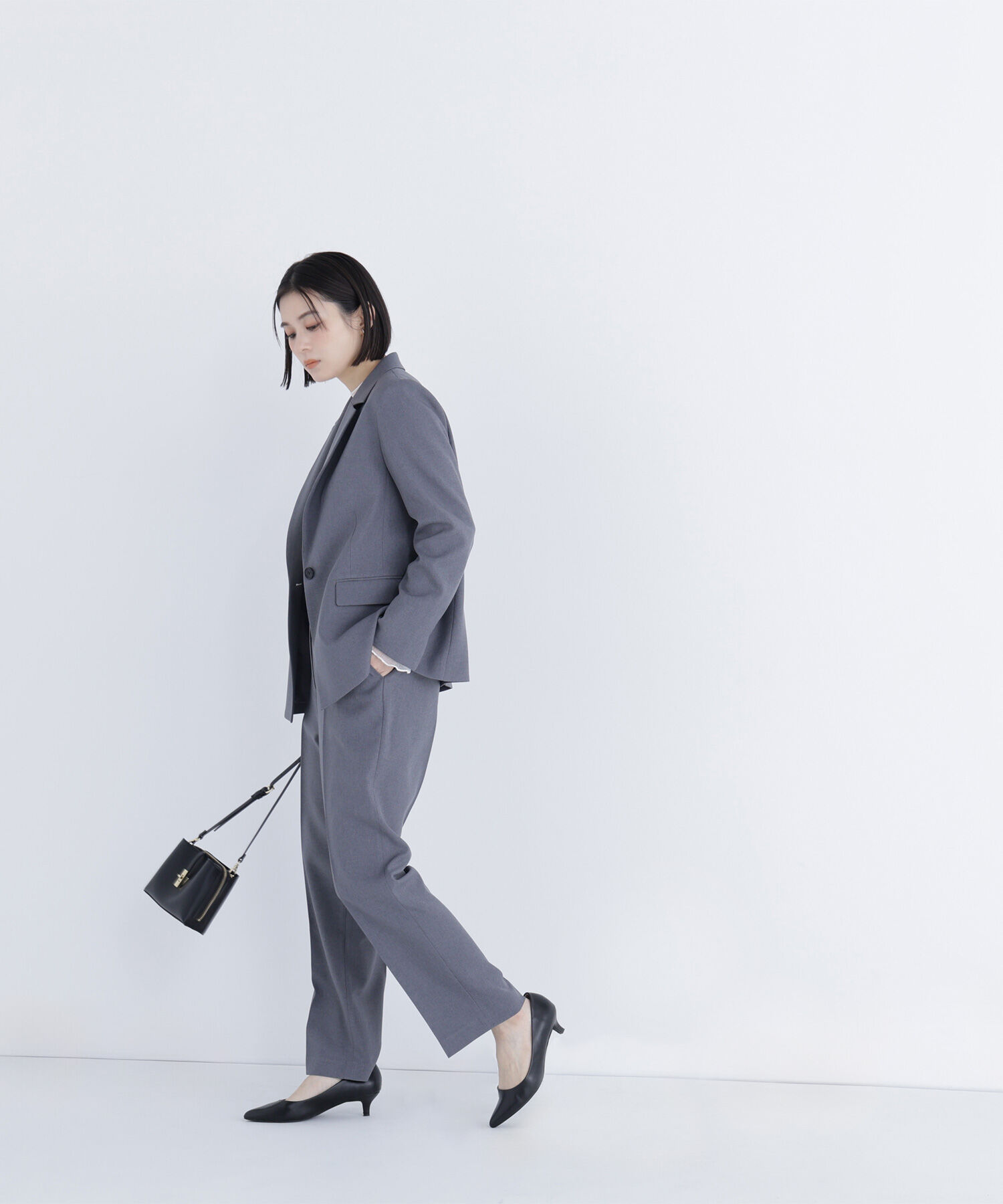  「メランジシャークスキン SETUP テーラードジャケット」|その他|