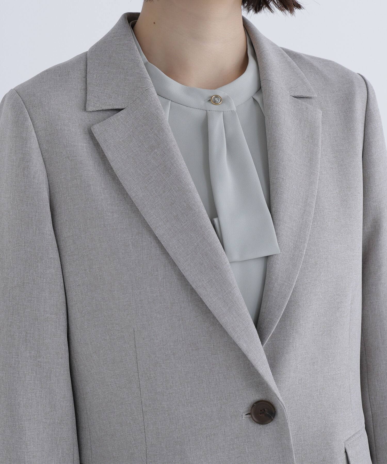  「メランジシャークスキン SETUP テーラードジャケット」|その他|